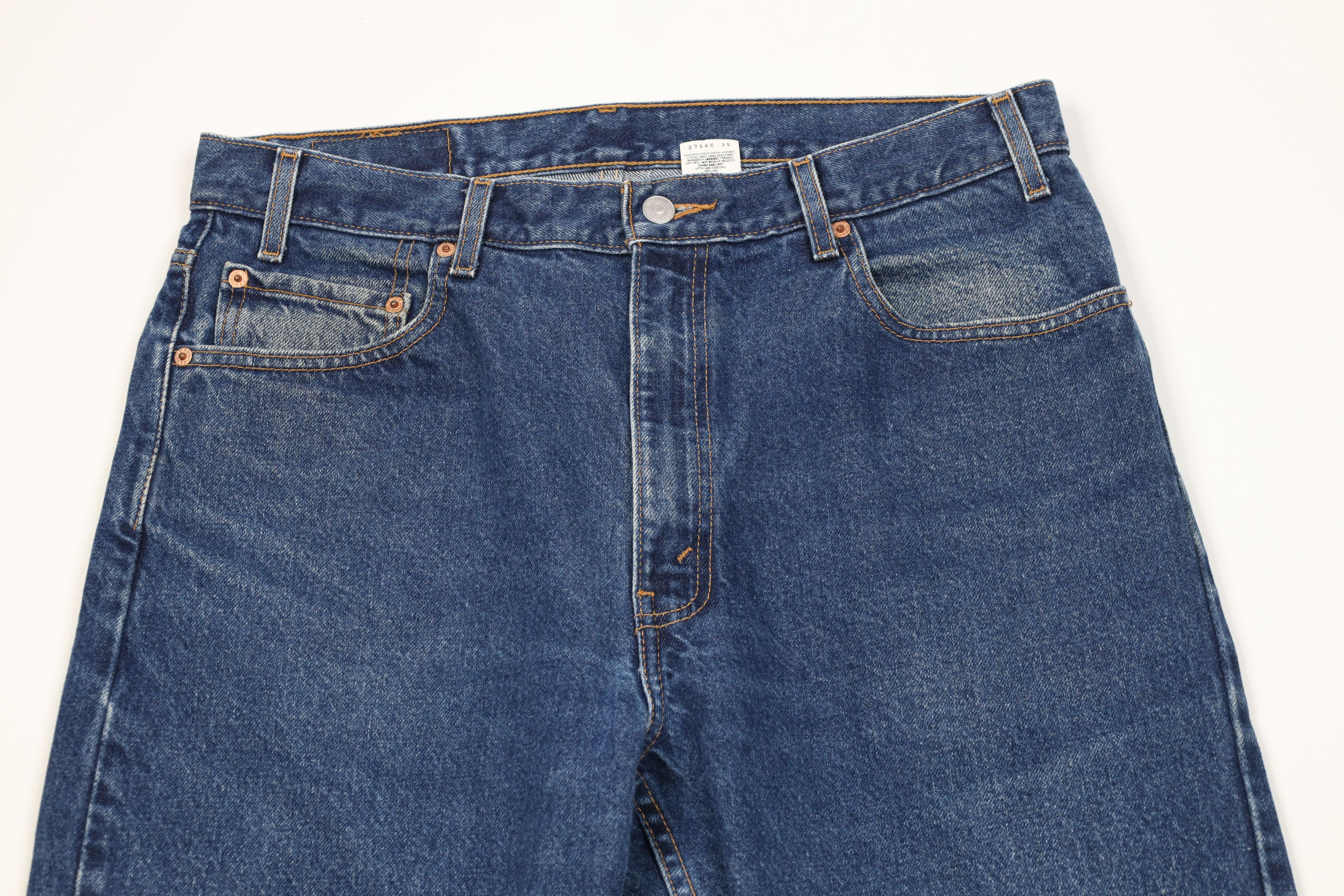Levi's Vintage Y2K 2000 Levis 505 Fit Straight Leg Denim Jeans Size US 36 / EU 52 - 2 Thumbnail