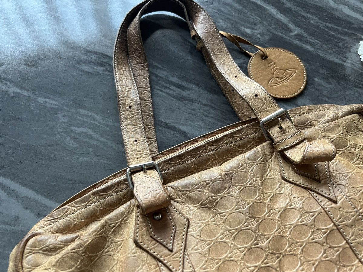 Vivienne Westwood Vivienne Westwood : Monogram Orb Logo Leather Handle Bag Size ONE SIZE - 5 Thumbnail