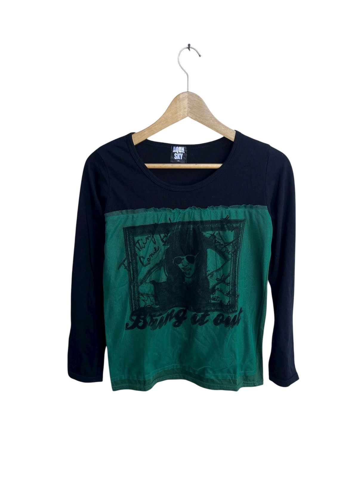 Yasuyuki Ishii Japanese Aqua Sky Double Layers Women 3D Tee Lgb Punk Size US S / EU 44-46 / 1 - 1 Thumbnail