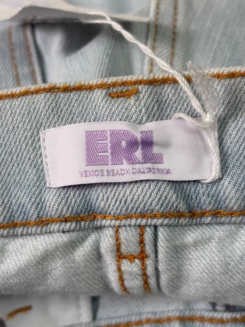 ERL ERL Men's Flared Washed Denim Pants Size US 34 / EU 50 - 6 Thumbnail