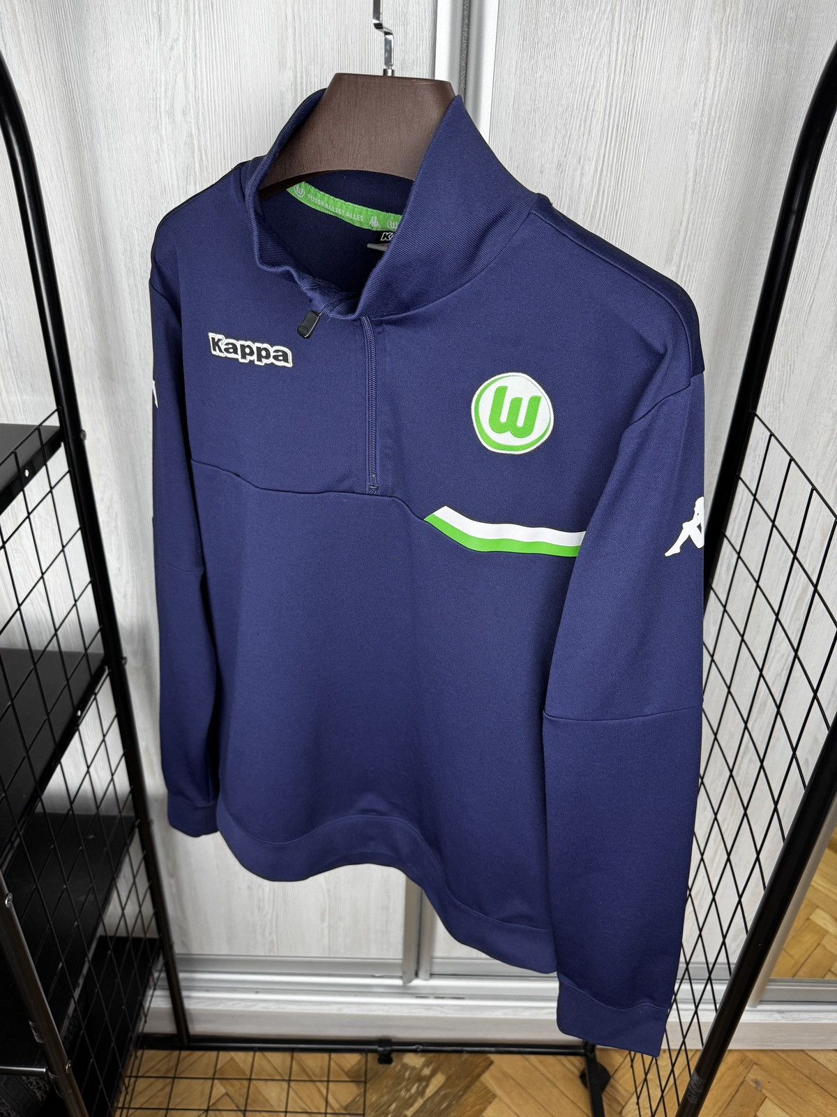 Kappa VfL Wolfsburg Drill Top KAPPA Die 2015 2016 Training Jersey Size US XXL / EU 58 / 5 - 6 Thumbnail