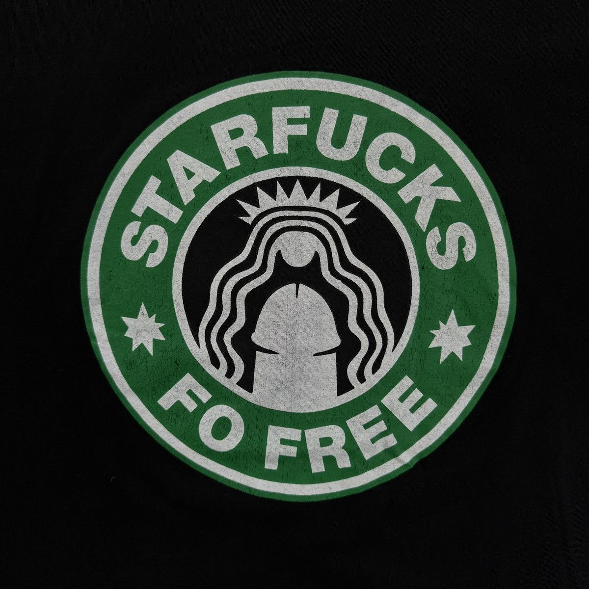Vintage VIntage Starfucks Fo Free Adult T-Shirt Starbucks Size US L / EU 52-54 / 3 - 6 Thumbnail