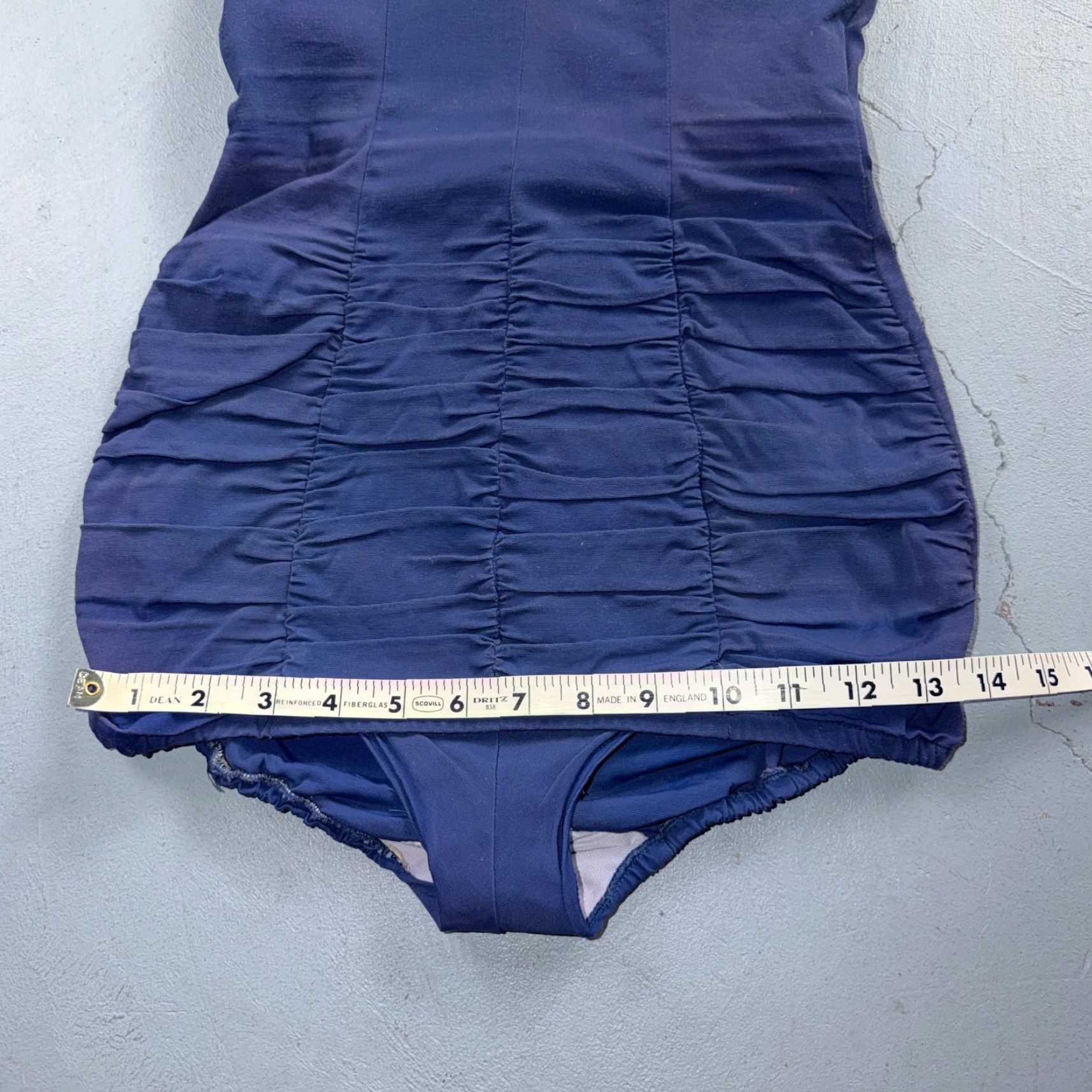 Vintage VINTAGE Alix Miami Rhinestone 1950s Swimsuit Hollywood Swim Wear Blu Size S / US 4 / IT 40 - 6 Thumbnail