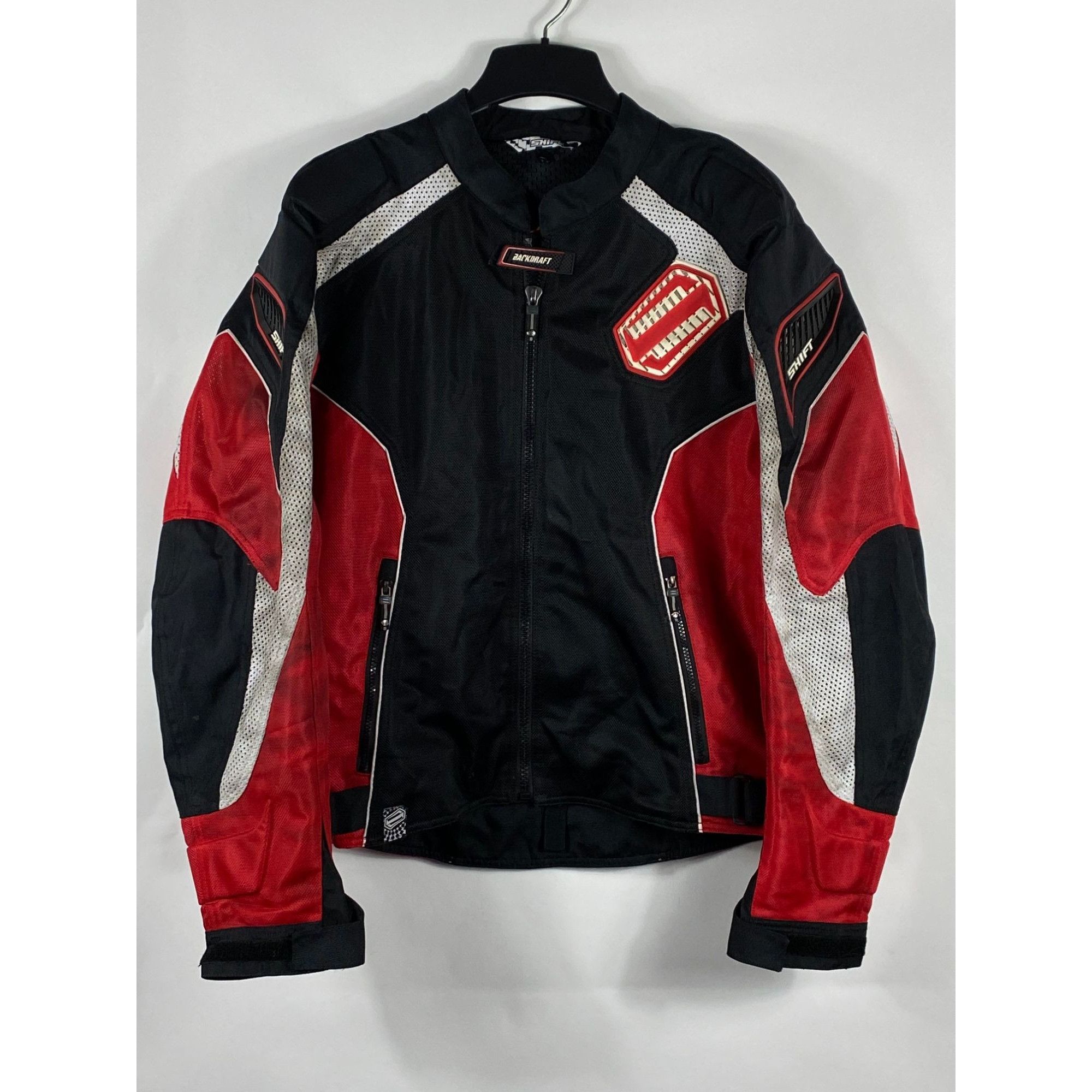 Harley Davidson Shift Backdraft Vented Mesh Motorcycle Jacket Black/Red