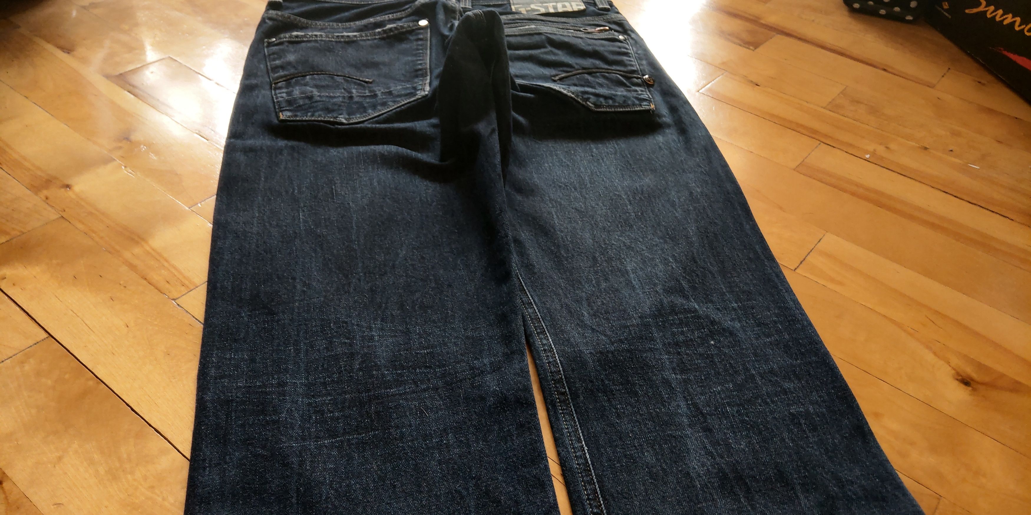 G-Star Skinny Baggy Stacked Pants Semi Flared Alt Neo Denim Goth 32 Size US 32 / EU 48 - 6 Thumbnail
