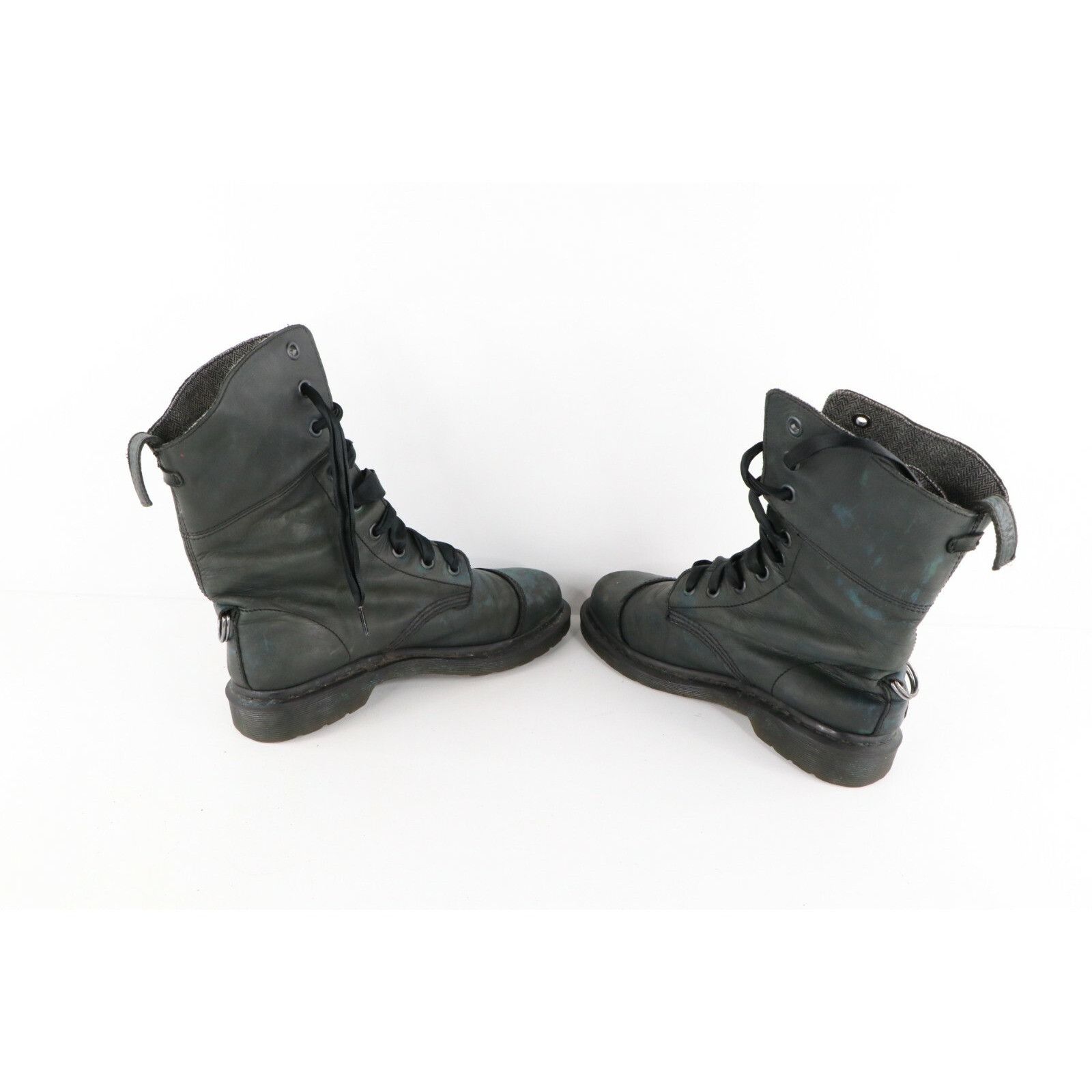 Dr. Martens Dr Martens Aimilita Paint Splatter Herringbone Leather Boots Size US 11 / IT 41 - 6 Thumbnail