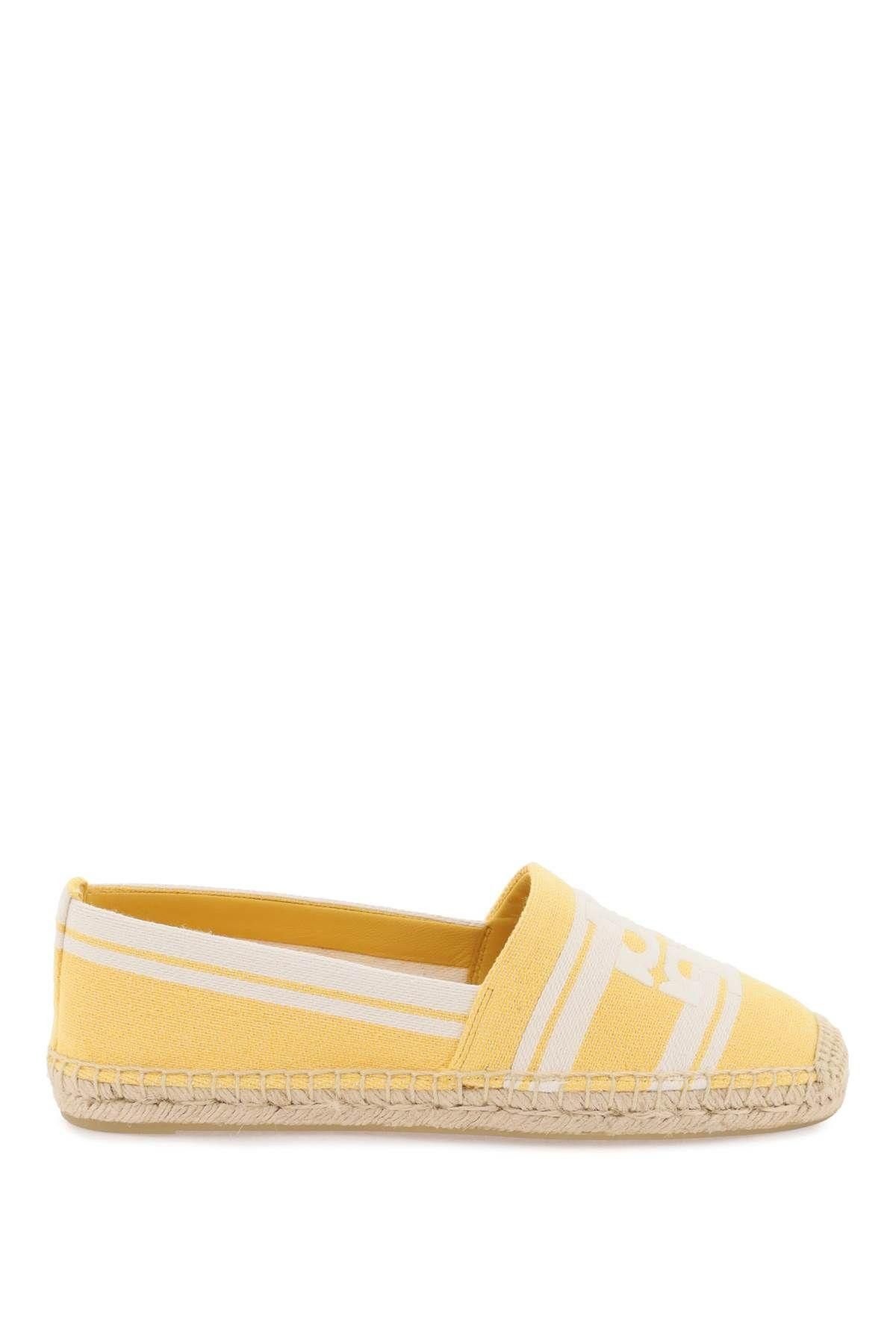 image of Tory Burch Striped Espadrilles With Double T Size Us 8 For Women Shoes in Yellow