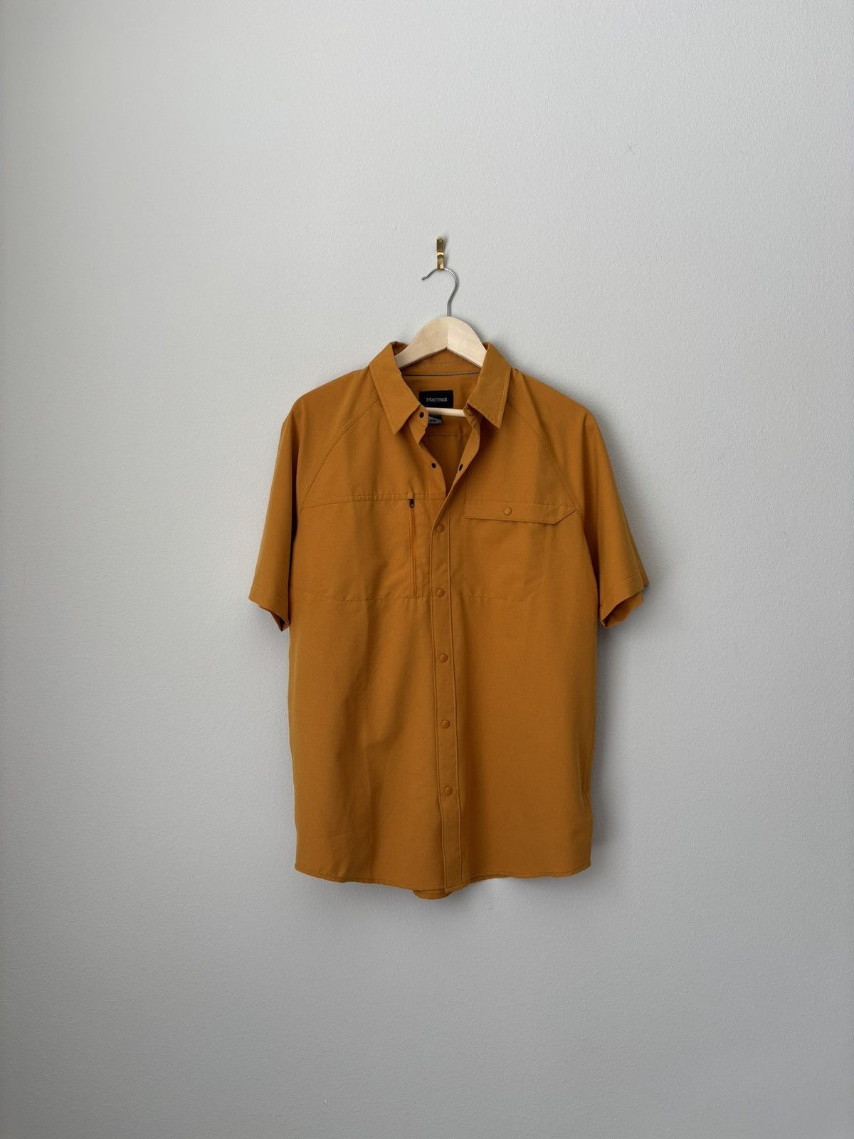 Marmot Marmot Yellow Casual Button Down Shirt Short Sleeve Size US M / EU 48-50 / 2 - 1 Thumbnail