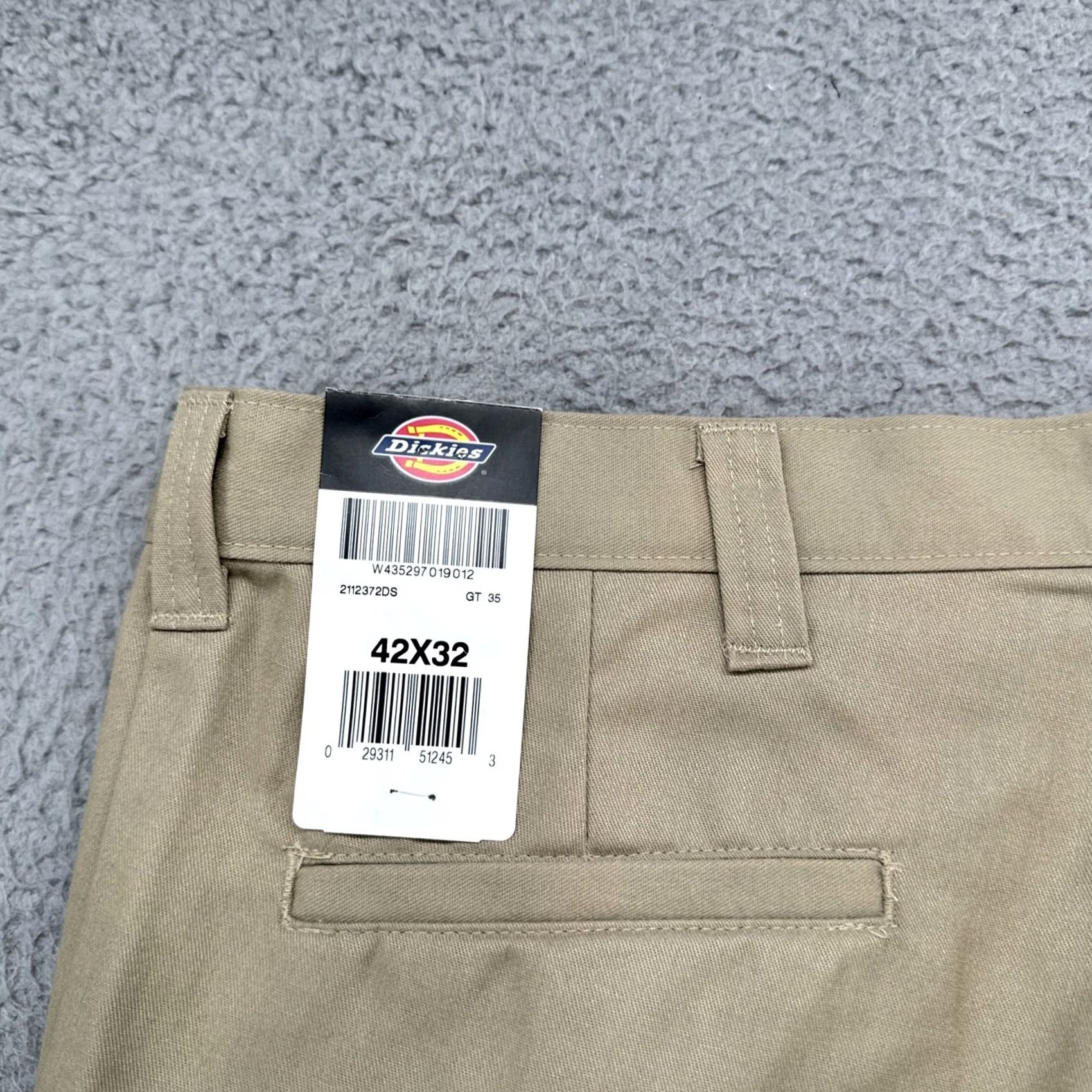 Dickies Dickies Mens Cargo Pants Khaki Relaxed Fit Straight Leg 42x32 New w/Tags Beige Cargo Pockets Mens Size US 42 / EU 58 - 2 Thumbnail