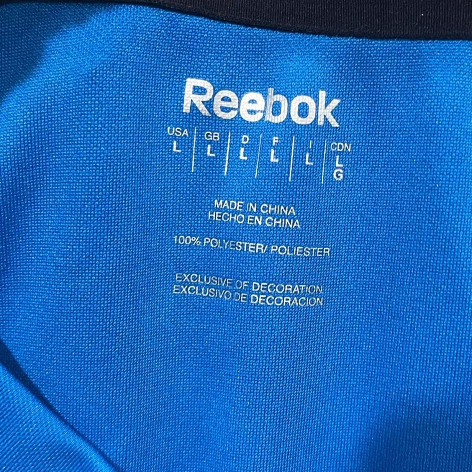 Reebok Reebok Mens Performance T-Shirt V-Neck Short Sleeve Blue L Size US L / EU 52-54 / 3 - 5 Thumbnail