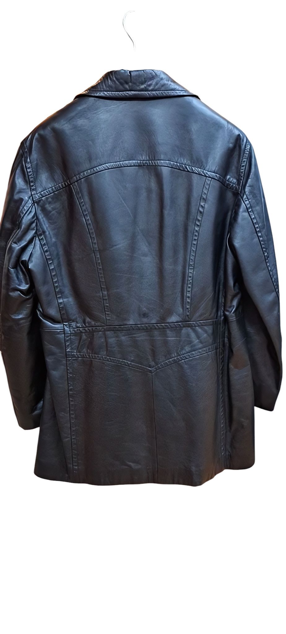 Roberto Cavalli VINTAGE DOUBLE BREASTED LEATHER SHORT COAT Size US L / EU 52-54 / 3 - 2 Thumbnail