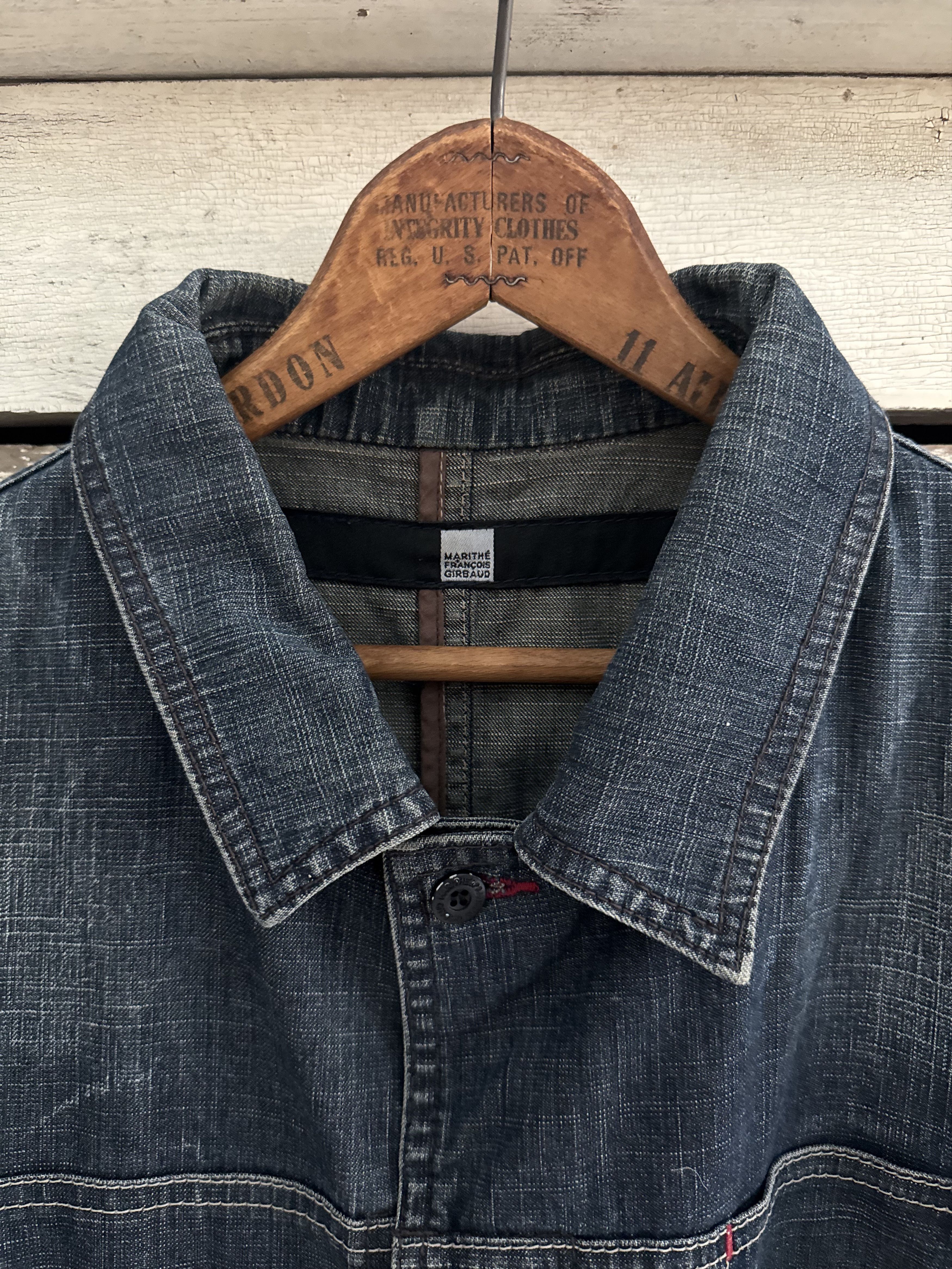 Marithe + Francois Girbaud Vintage 90's Marithe Francois Girbaud Workers Denim Jacket Size US M / EU 48-50 / 2 - 4 Thumbnail