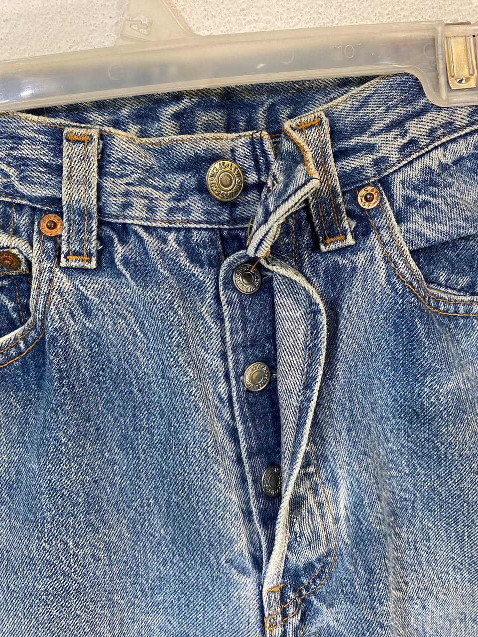 Levi's vintage levis 501 nice faded design denim Size US 29 - 5 Thumbnail