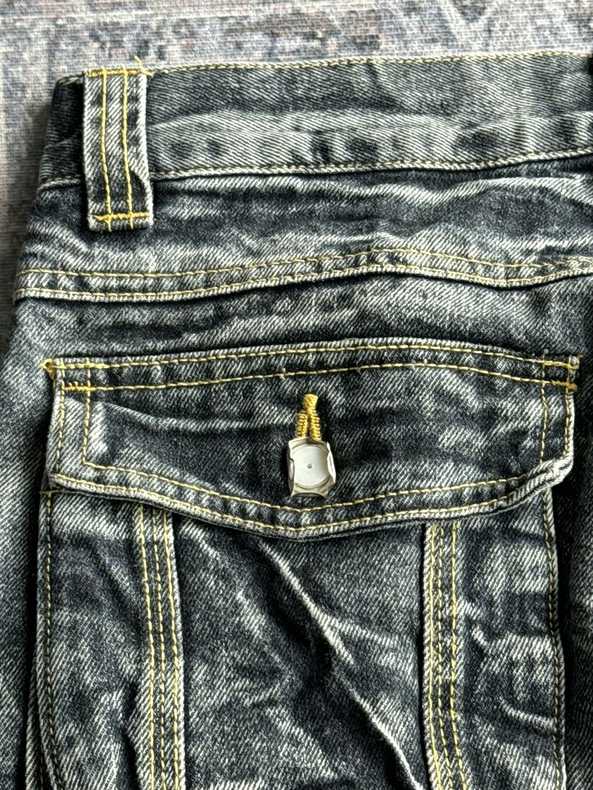 Japanese Brand Y2K Vintage Zerosail Punk Cargo Flared Denim / ifsixwasnine Size US 30 / EU 46 - 9 Thumbnail