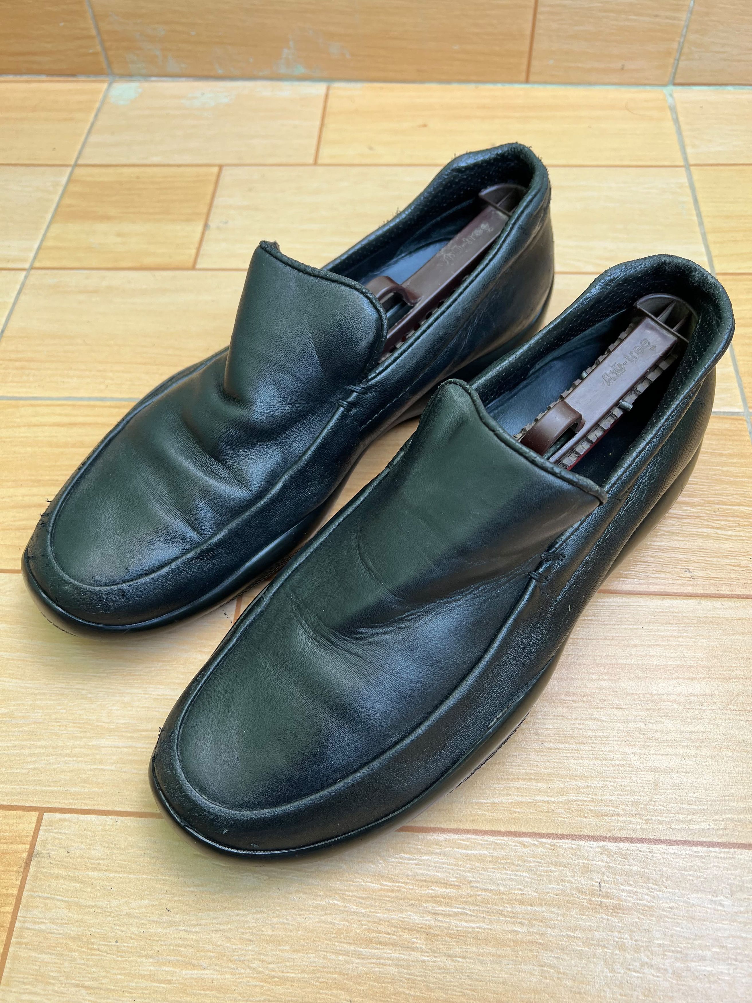 Prada Prada Sport Driving Black Leather Loafers Sz 7.5 UK Size US 8.5 / EU 41-42 - 2 Thumbnail