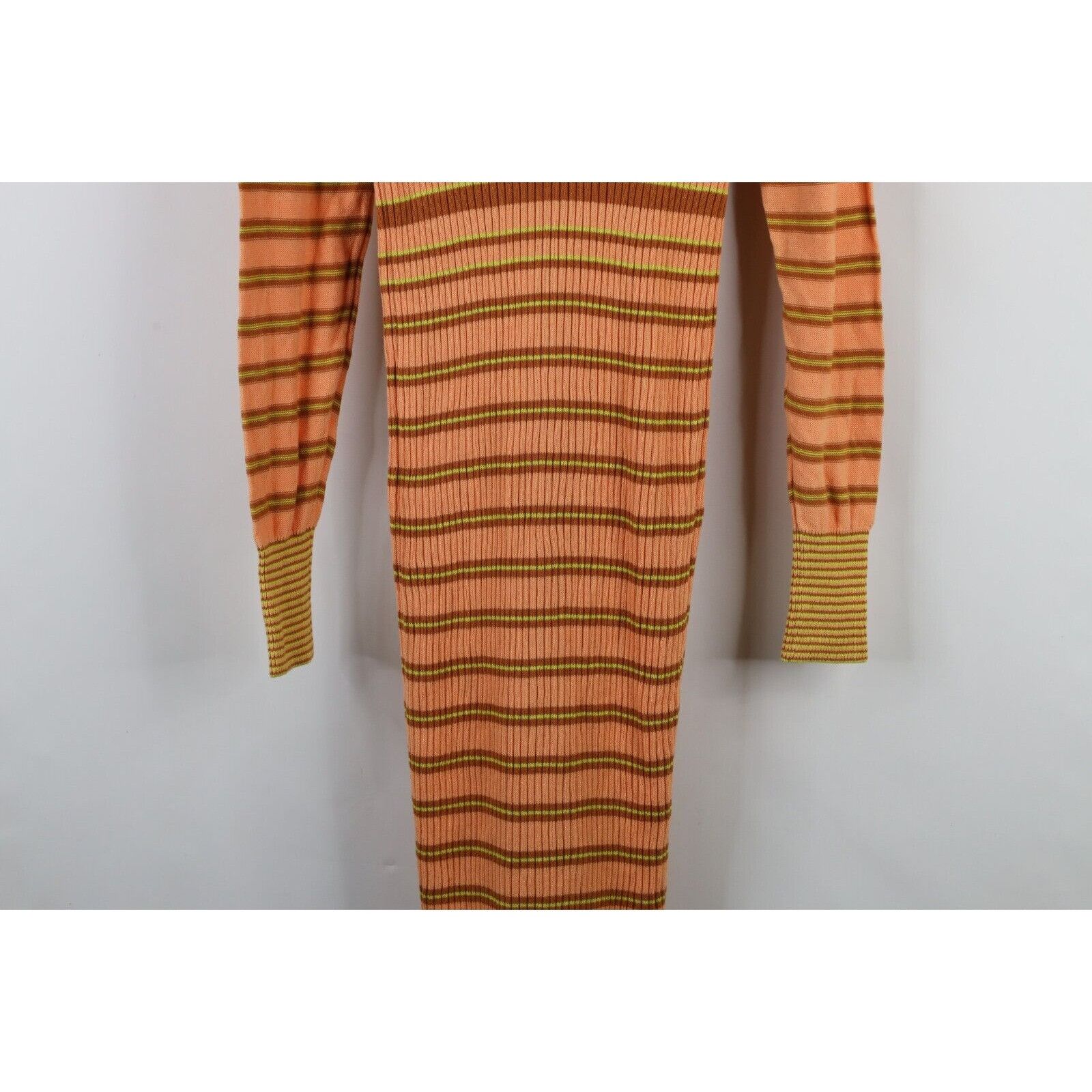 Free People Free People Boho Chic Striped Knit Collared Sweater Dress Size M / US 6-8 / IT 42-44 - 13 Thumbnail