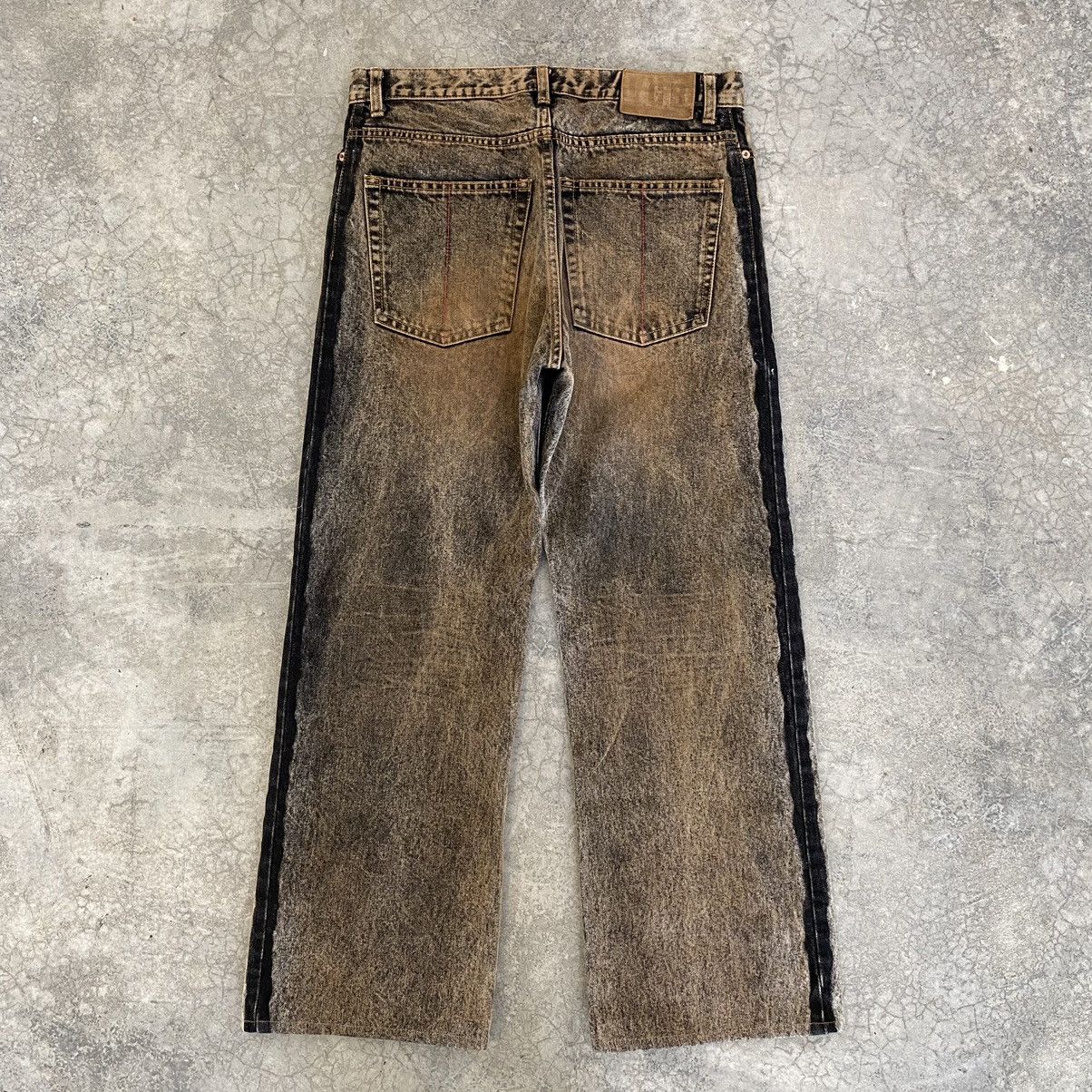 Le Grande Bleu (L.G.B.) L.G.B Rabbit Wide Leg Rusty Black Oversized Jeans Size US 31 - 18 Thumbnail
