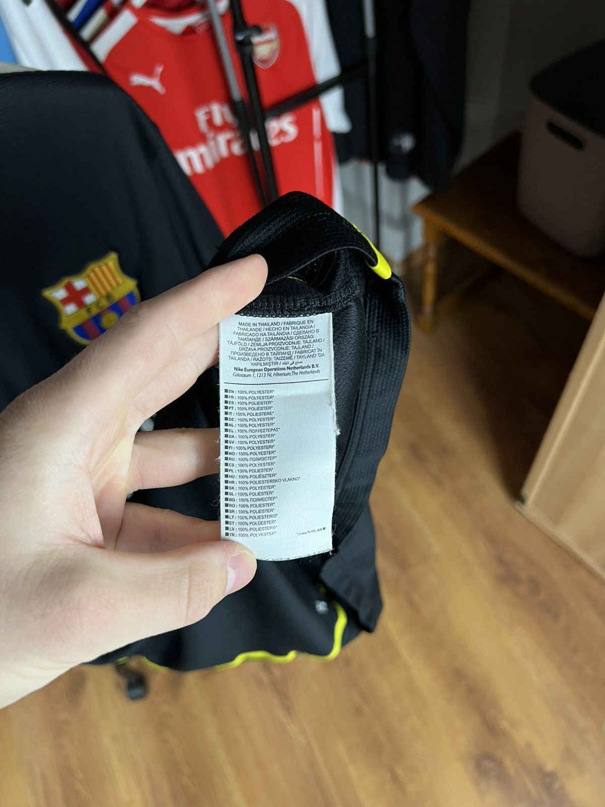 Nike Soccer Jersey Nike Barcelona 2013/14 Black Kit Size US M / EU 48-50 / 2 - 8 Thumbnail