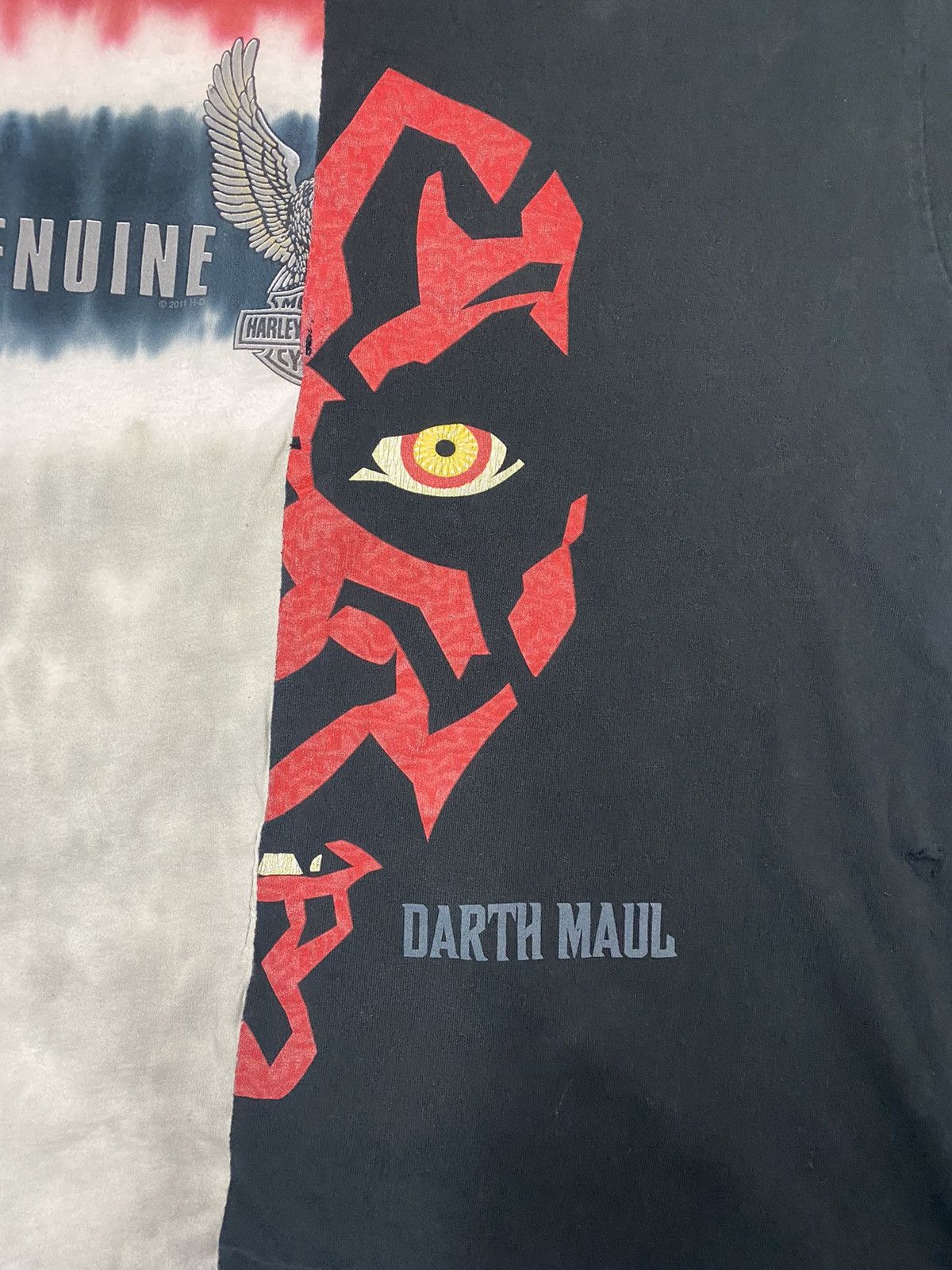 Harley Davidson × Star Wars Crazy 1/1 Harley Davidson/ Star Wars Reworked Vintage Tee M Size US M / EU 48-50 / 2 - 4 Thumbnail