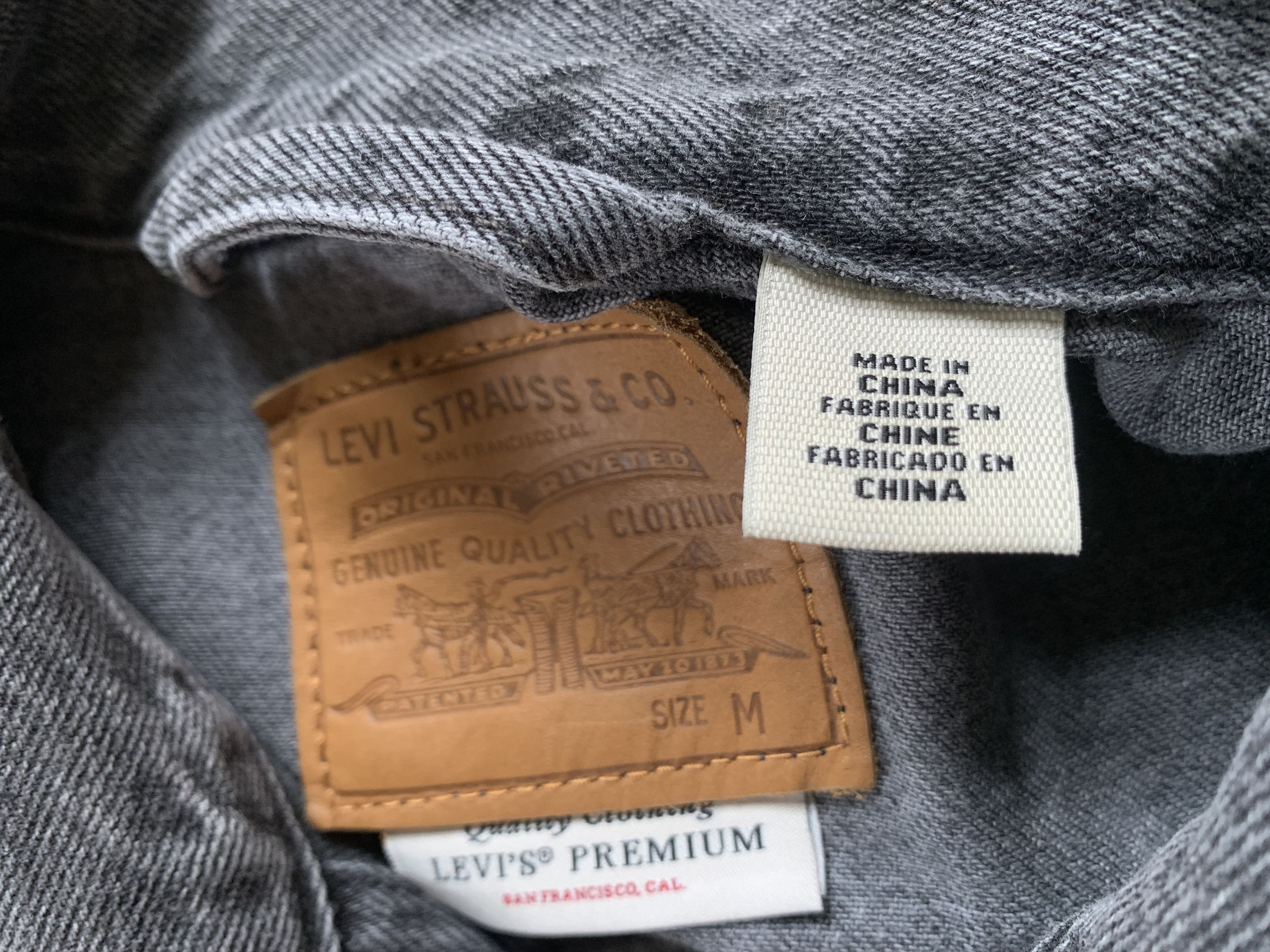 Levi's × Vintage Levis Premium Grey Denim Trucker Jacket Size M / US 6-8 / IT 42-44 - 7 Thumbnail