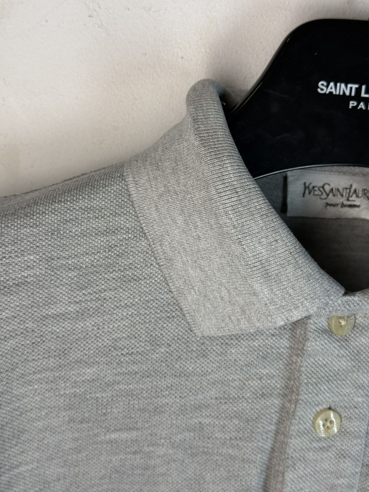 Yves Saint Laurent Grey YSL Polo Shirt Summer YSL T-shirt YSL Shirt Size US S / EU 44-46 / 1 - 8 Thumbnail