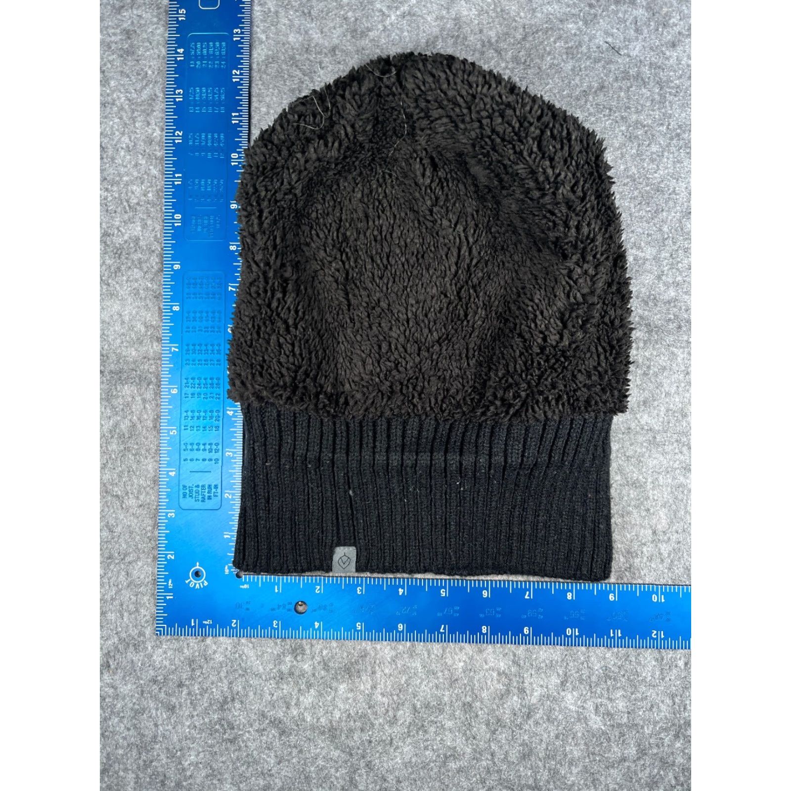 Vintage Aspen Beanie Toque Adult One Size Black Knit Acrylic Polyester Lined Ski Size ONE SIZE - 5 Thumbnail