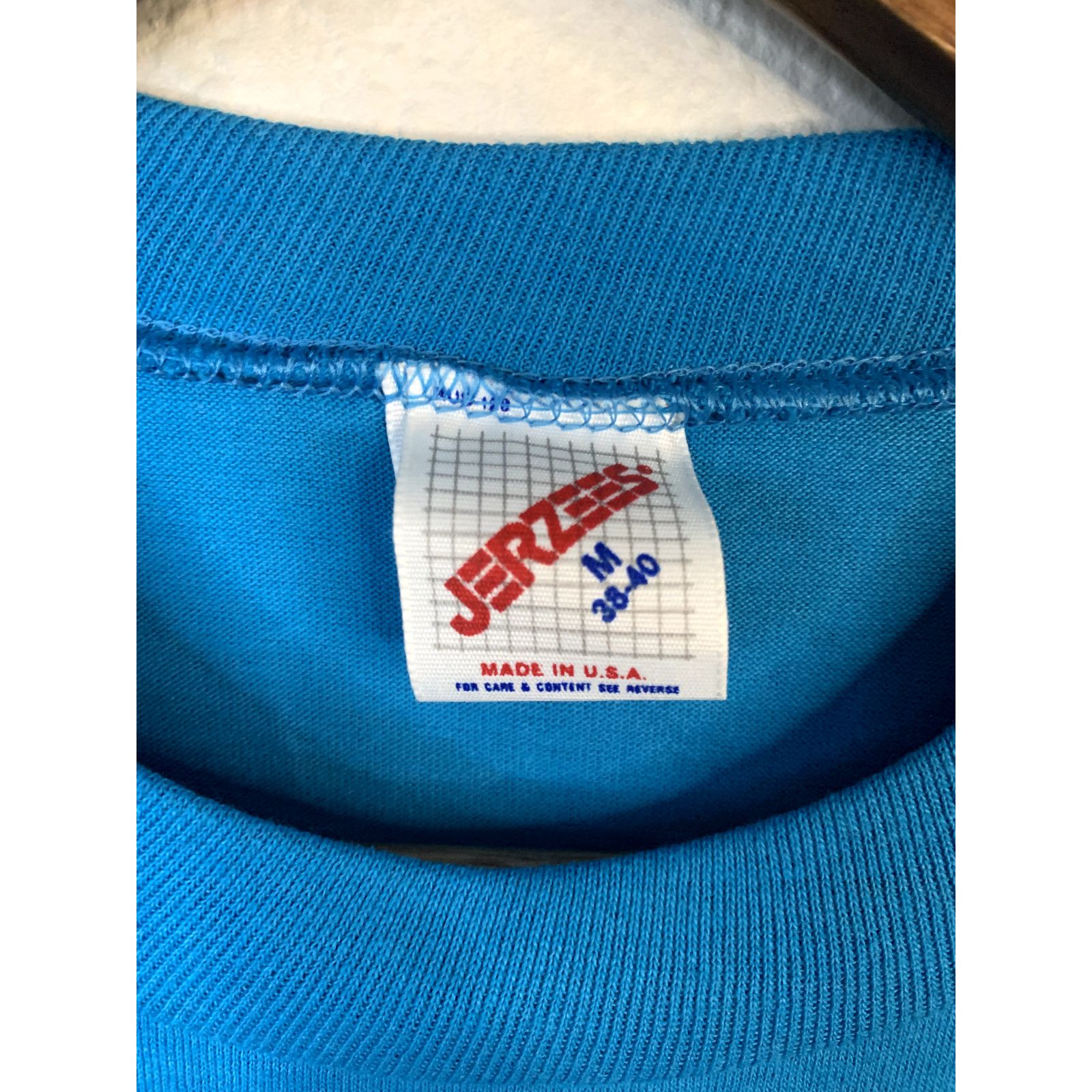 Jerzees Vintage Gatlinburg Shirt Flowers Blue 1990s 90s VTG Medium Size US M / EU 48-50 / 2 - 8 Thumbnail
