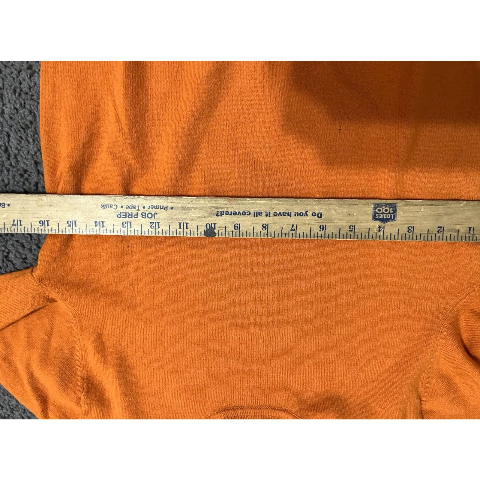 Saks Fifth Avenue VINTAGE Saks Fifth Avenue Women Sweater Crew Neck Pullover Long Sleeve Classic Fall Winter Orange Wool Blend Knit Size S / US 4 / IT 40 - 4 Thumbnail