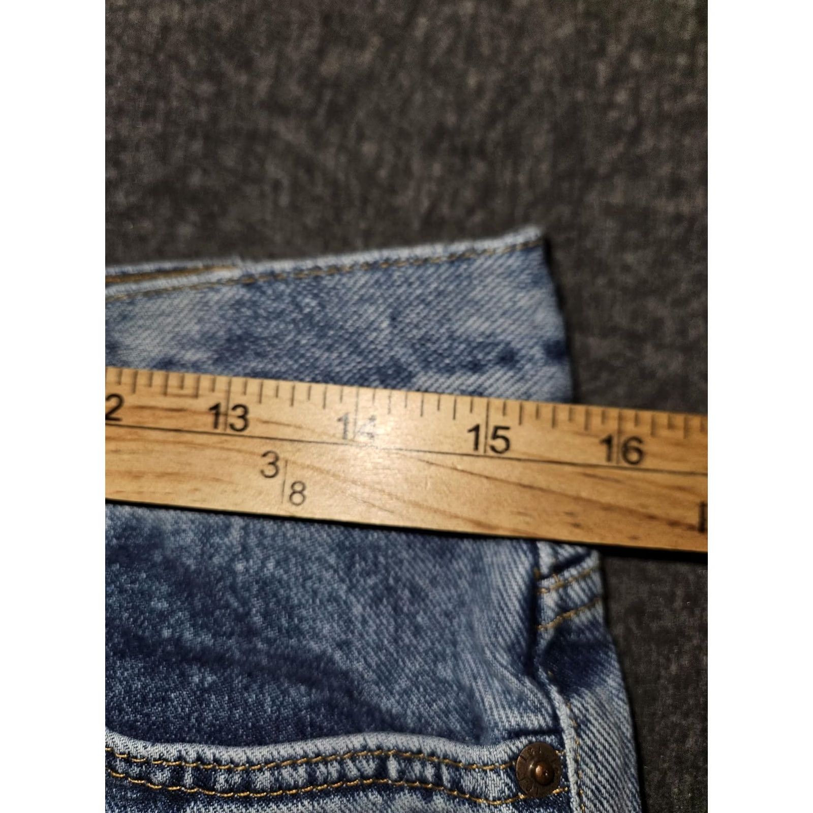 L.E.I. VINTAGE l.e.i. Jeans Juniors 13 Blue Light Wash Bootcut 100% Cotton Denim 90's Jeans Womens Size 34" / US 12 / IT 48 - 4 Thumbnail