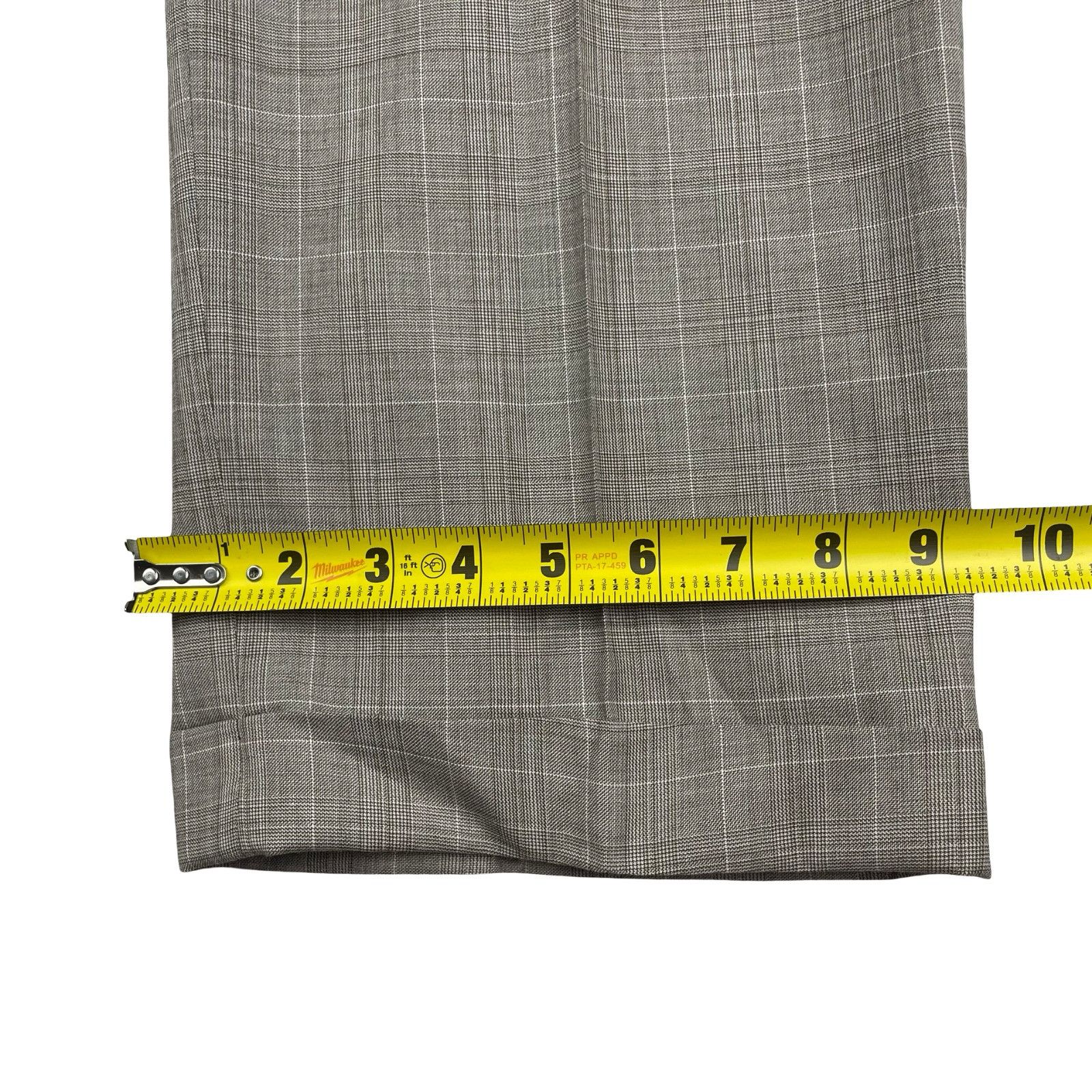 Hickey Freeman Hickey Freeman Men’s 100% Wool 2-Button Suit Beige/Brown Pla Size 40R - 17 Thumbnail