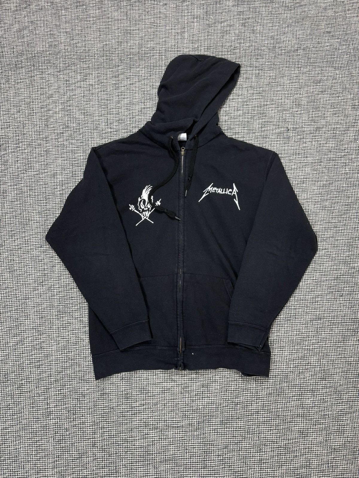 Metallica Vintage 00s Metallica pushead rare zip up hoodie Size US XL / EU 56 / 4 - 3 Thumbnail