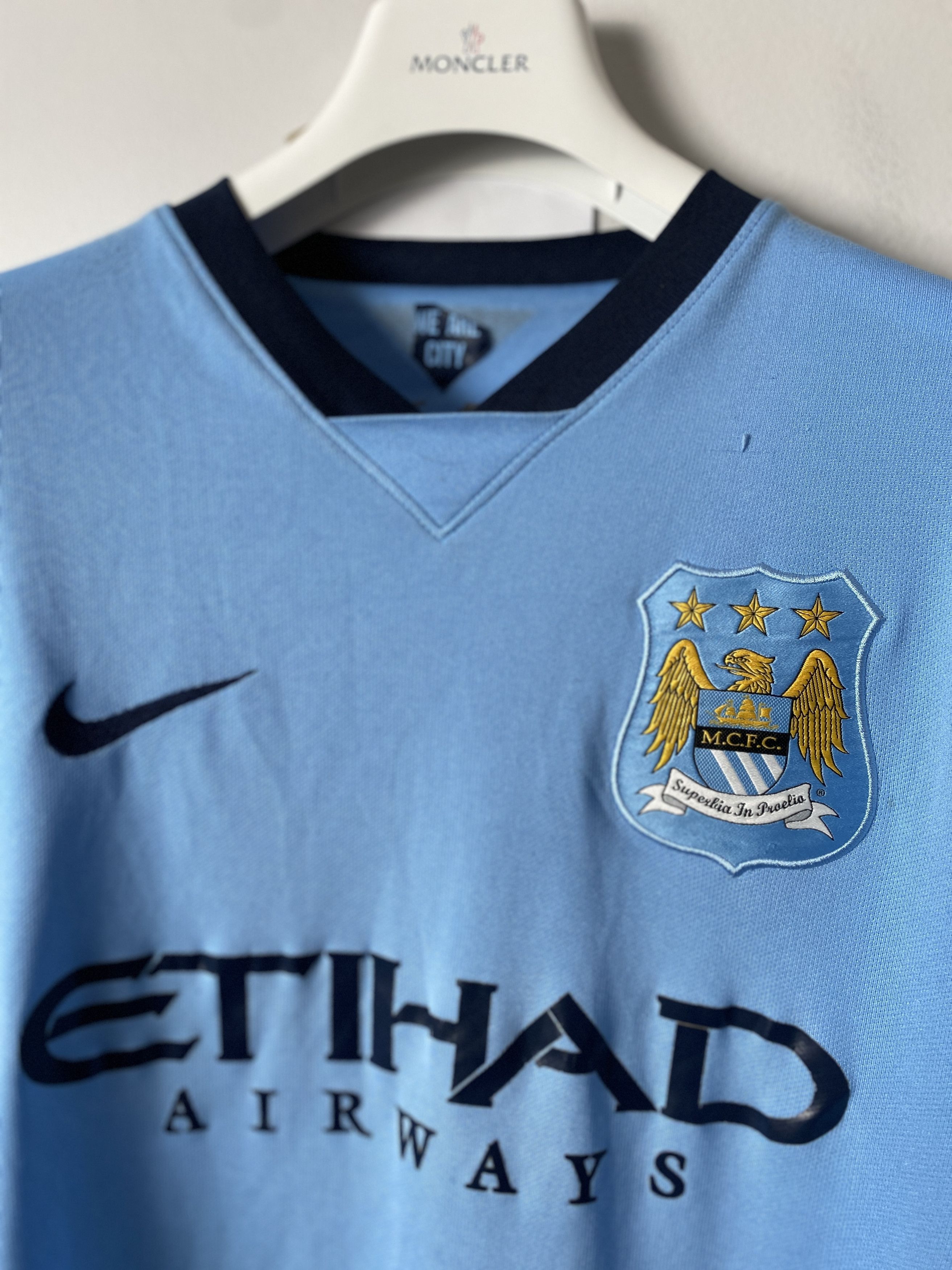 Nike Nike Manchester City soccer jersey rare blokecore sport Size US M / EU 48-50 / 2 - 2 Thumbnail