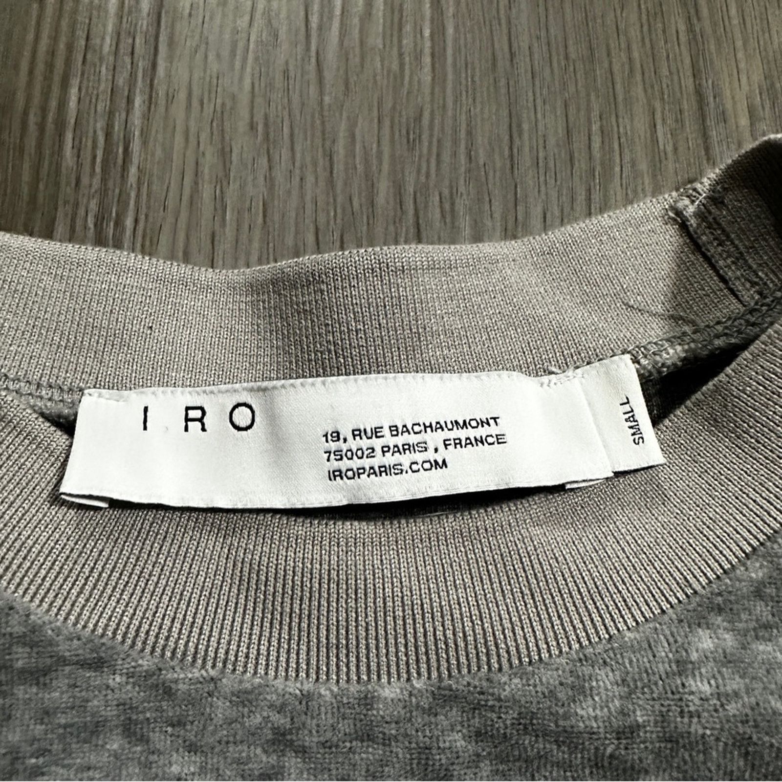 Iro IRO Heathen Studded Heather Gray Long Sleeve Sweatshirt Sz S Size S / US 4 / IT 40 - 7 Thumbnail