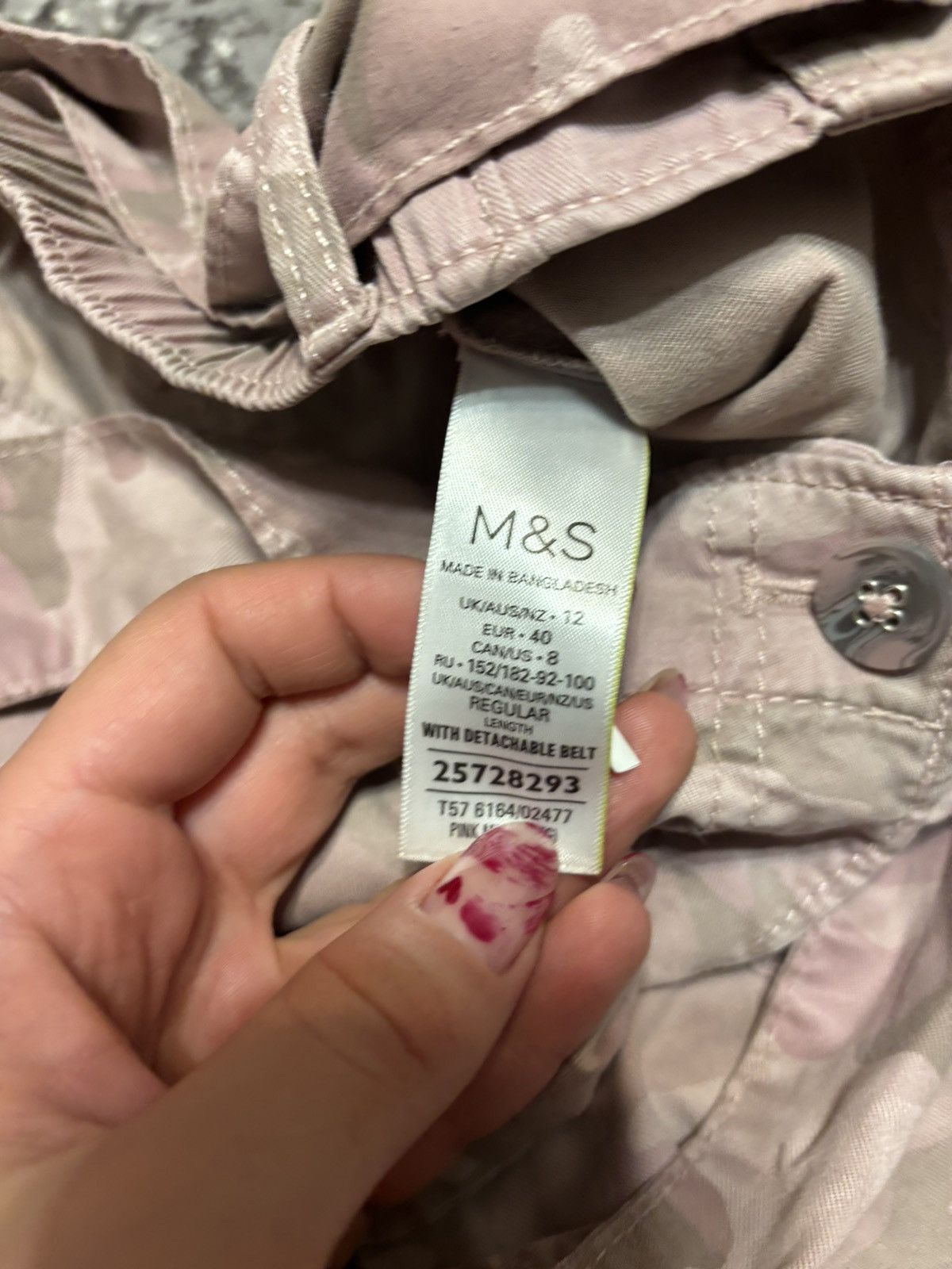 Other Military Y2K Multipocket Pink Camo M&S Pants Size 28" / US 6 / IT 42 - 7 Thumbnail