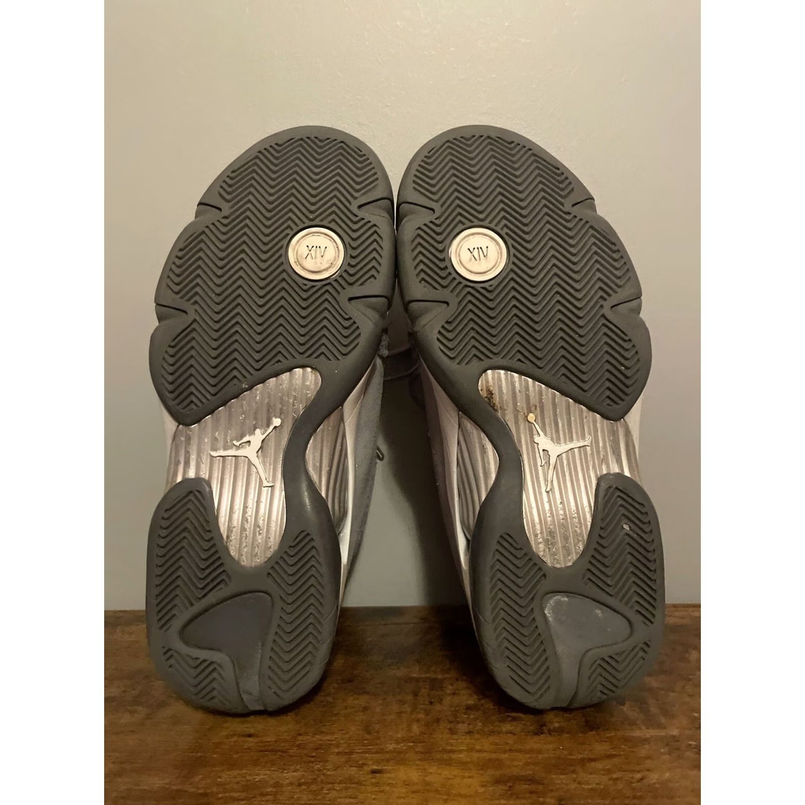 Jordan Brand Nike Air Jordan 14 Retro Flint Grey Sneakers Mens Size 8.5 US Gray Suede 2024 Release Athletic Shoes Sneaker Size US 8 / EU 41 - 8 Thumbnail