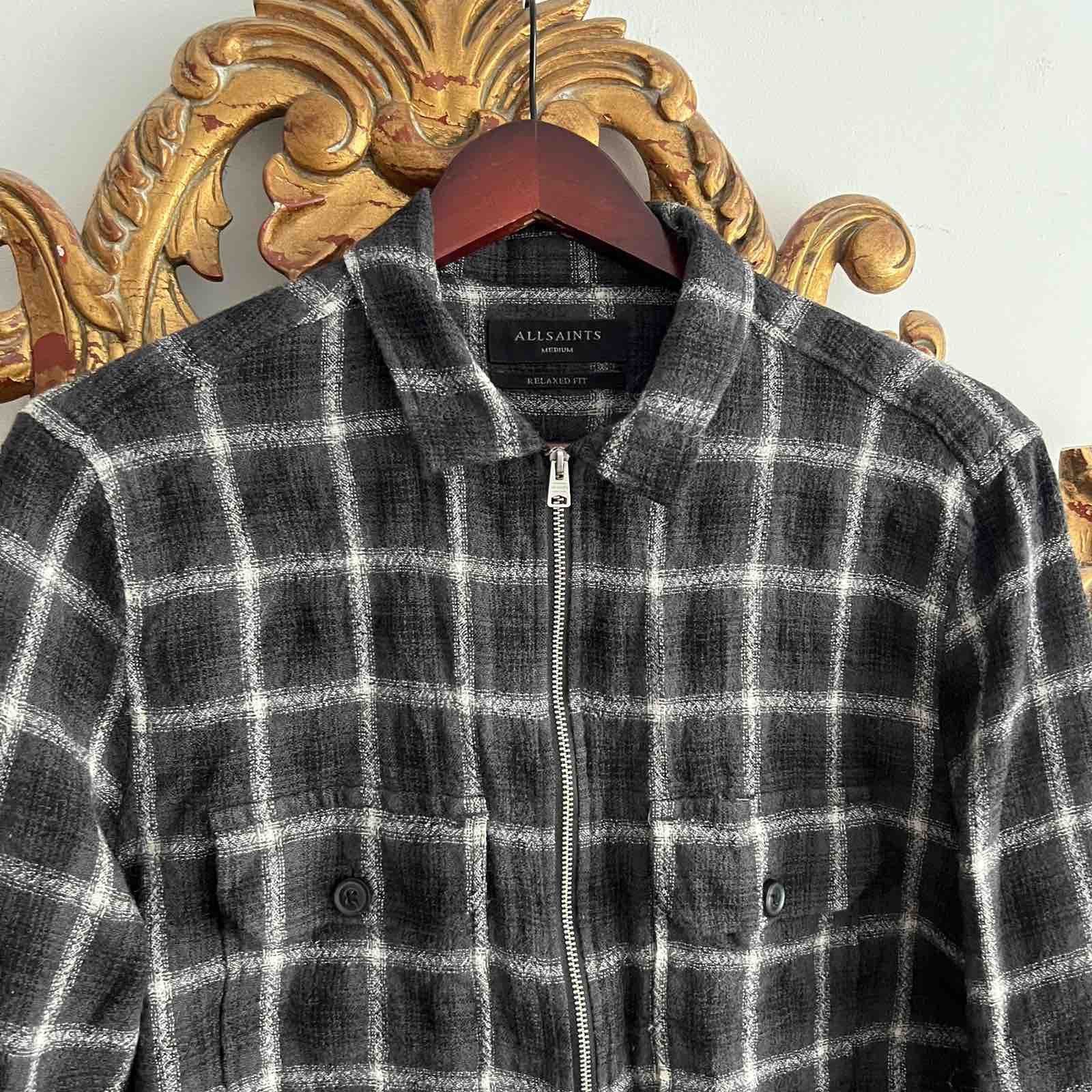 Allsaints ALLSAINTS flannel shirt Jacket Sz M Size M / US 6-8 / IT 42-44 - 4 Thumbnail