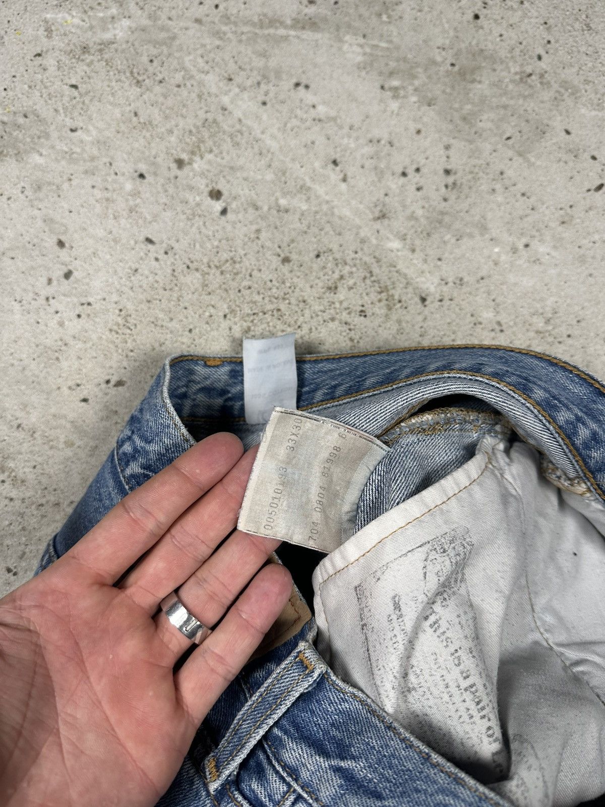 Levi's × Vintage Vintage Y2K Levi’s 501 Blue Denim Pants Jeans Size US 32 / EU 48 - 10 Thumbnail
