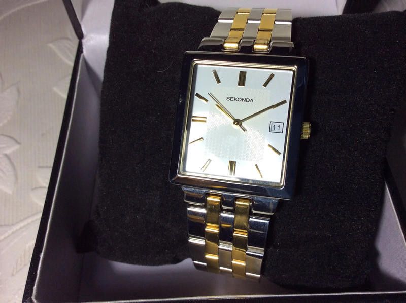 Designer Sekonda men's white dial two tone stainless steel bracelet Size ONE SIZE - 10 Thumbnail