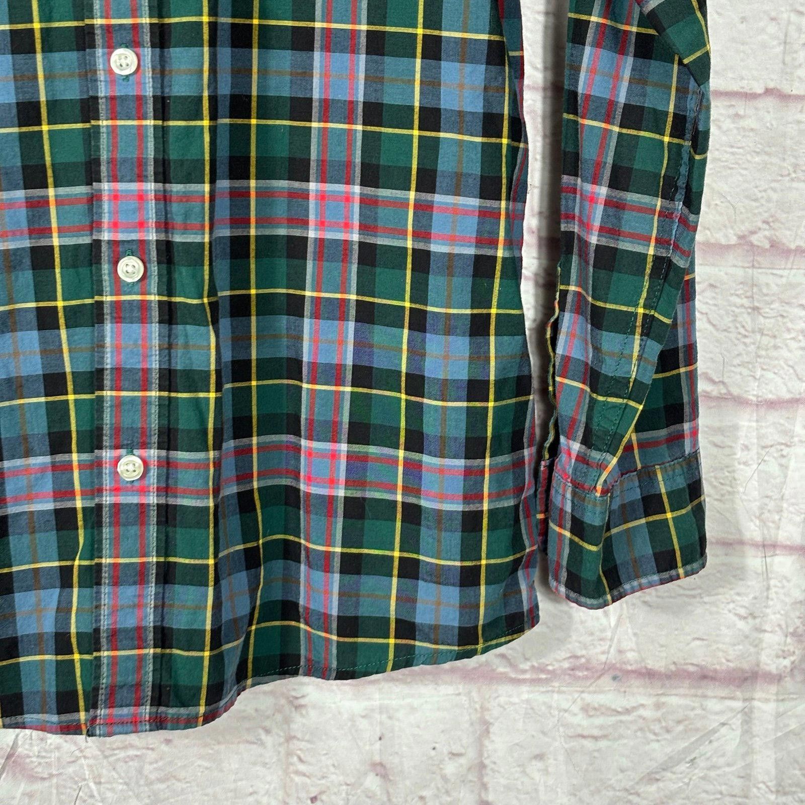 Lands' End Lands' End Flagship Plaid Boys Large (14/16) Shirt Size US XL / EU 56 / 4 - 4 Thumbnail
