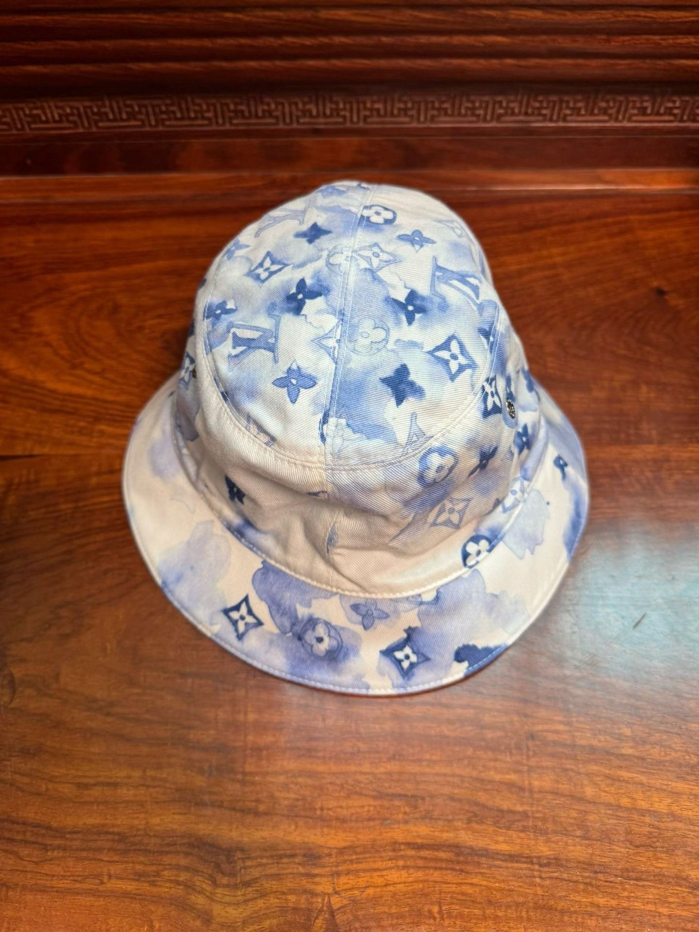 Louis Vuitton Louis Vuitton Blue White Ink Bucket Hat Size ONE SIZE - 1 Thumbnail