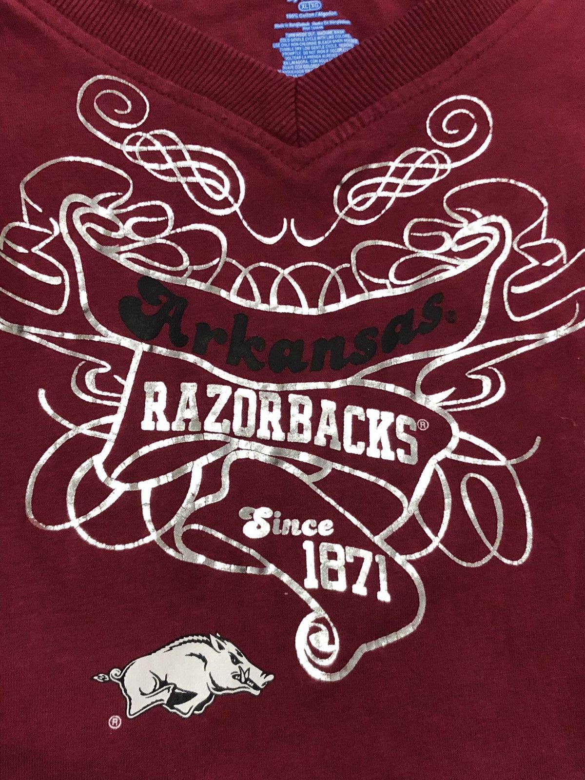 NCAA × Vintage Y2K Arkansas Razorbacks Hoodie Size XL / US 12-14 / IT 48-50 - 2 Thumbnail