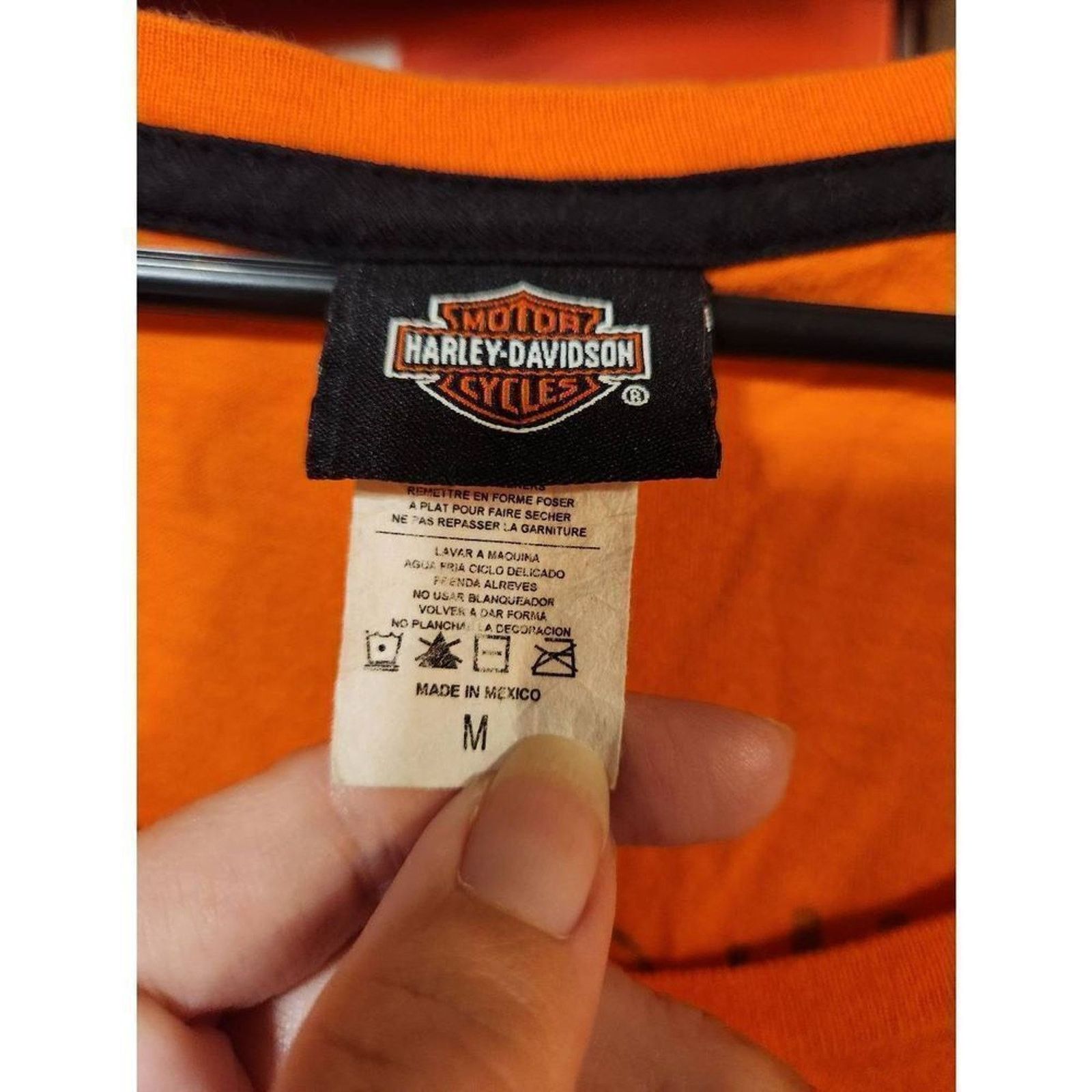 Harley Davidson Harley davidson M shiny gemmed orange shirt Size M / US 6-8 / IT 42-44 - 9 Thumbnail
