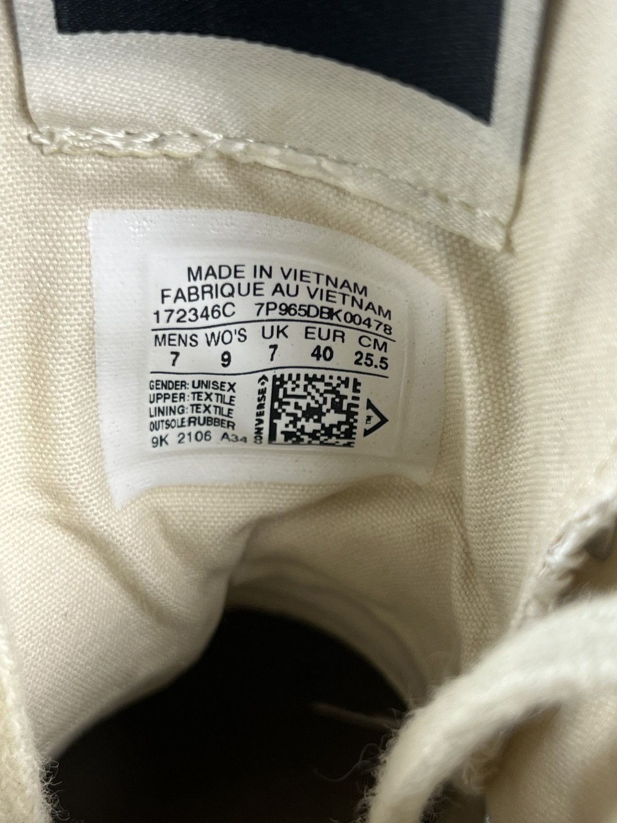 Rick Owens Rick Owens DRKSHDW x Converse Darkstar High Top US Size 7 Size US 7 / EU 40 - 12 Thumbnail