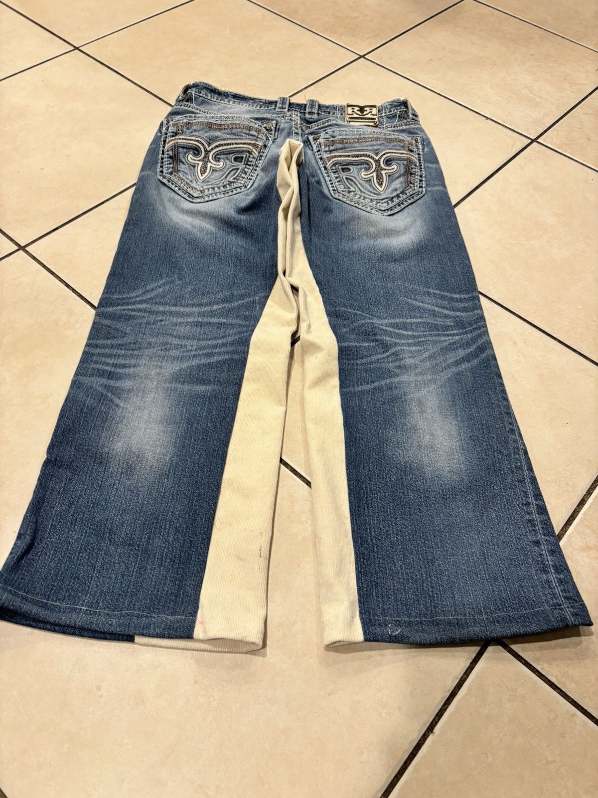 Rock Revival Custom Baggy Y2K Rock Revival Jeans Size US 34 / EU 50 - 3 Thumbnail