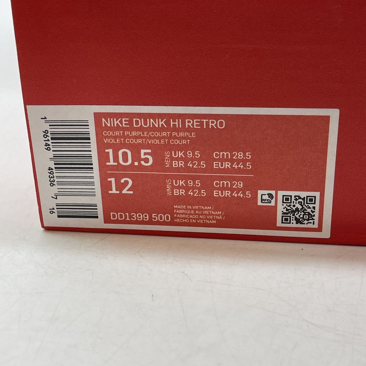 Nike Dunk high lakers Size US 10.5 / EU 43-44 - 9 Thumbnail