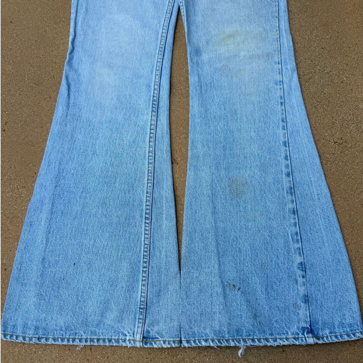 Levi's Vtg 70's Levi's 684 Orange Tab Bellbottom Flare Jeans 30x34 Size US 30 / EU 46 - 3 Thumbnail