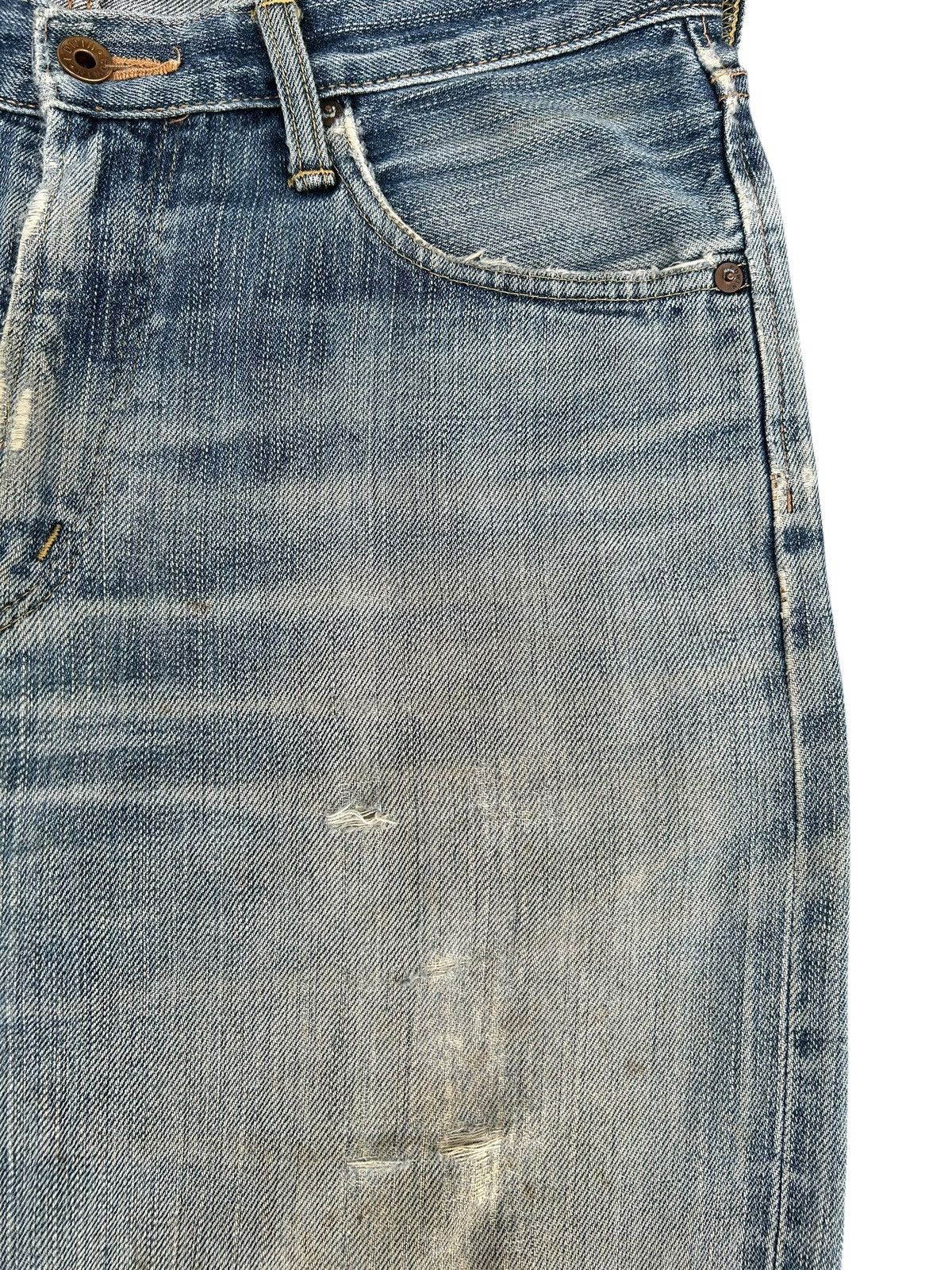 Kapital Thrashed Vintage Edwin 505ZX Selvedge Dirty Denim Jeans Size US 32 / EU 48 - 7 Thumbnail