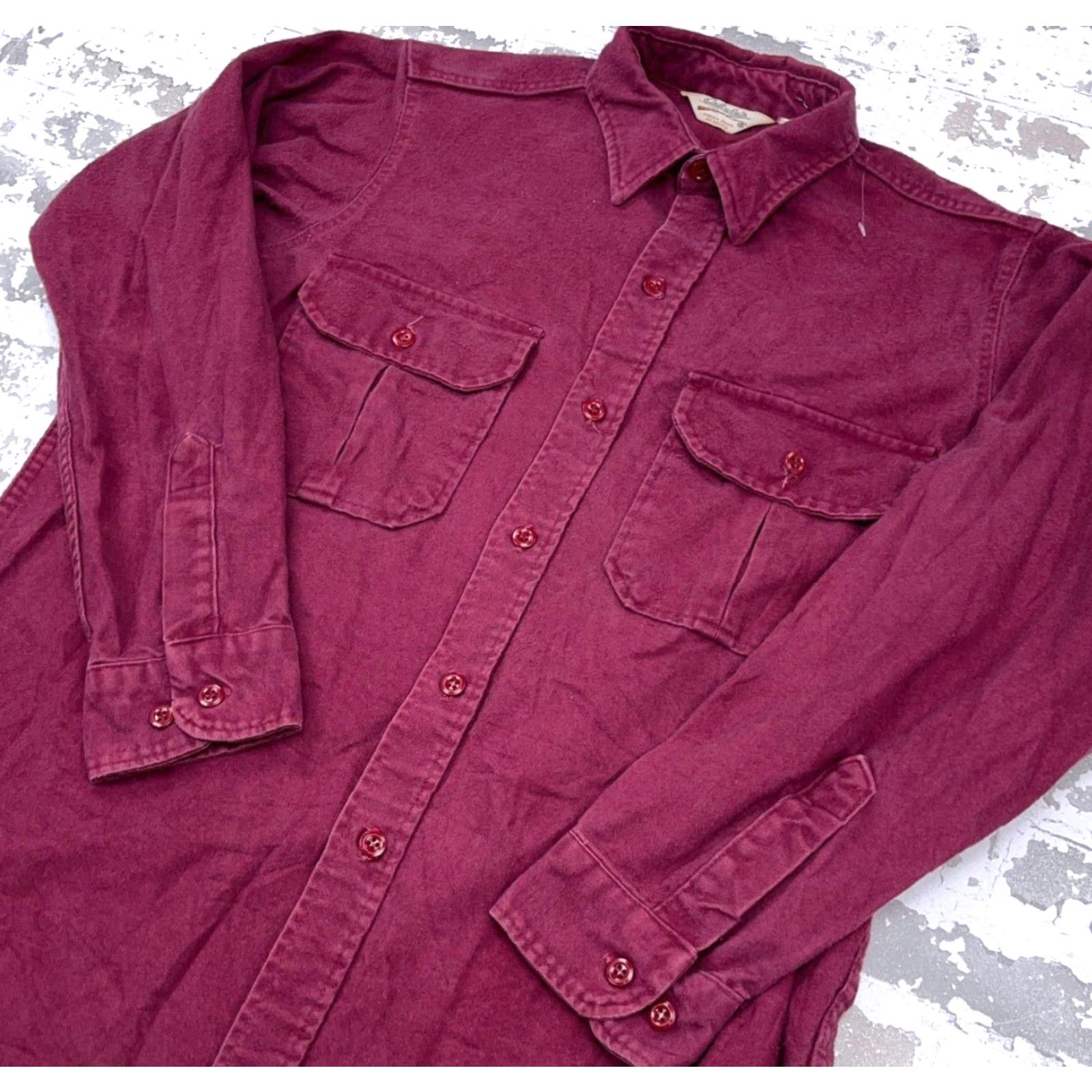 Vintage VINTAGE Cabela's Shirt Men L Red Button-Up Heavyweight Flannel 90s 80s Size US L / EU 52-54 / 3 - 2 Thumbnail