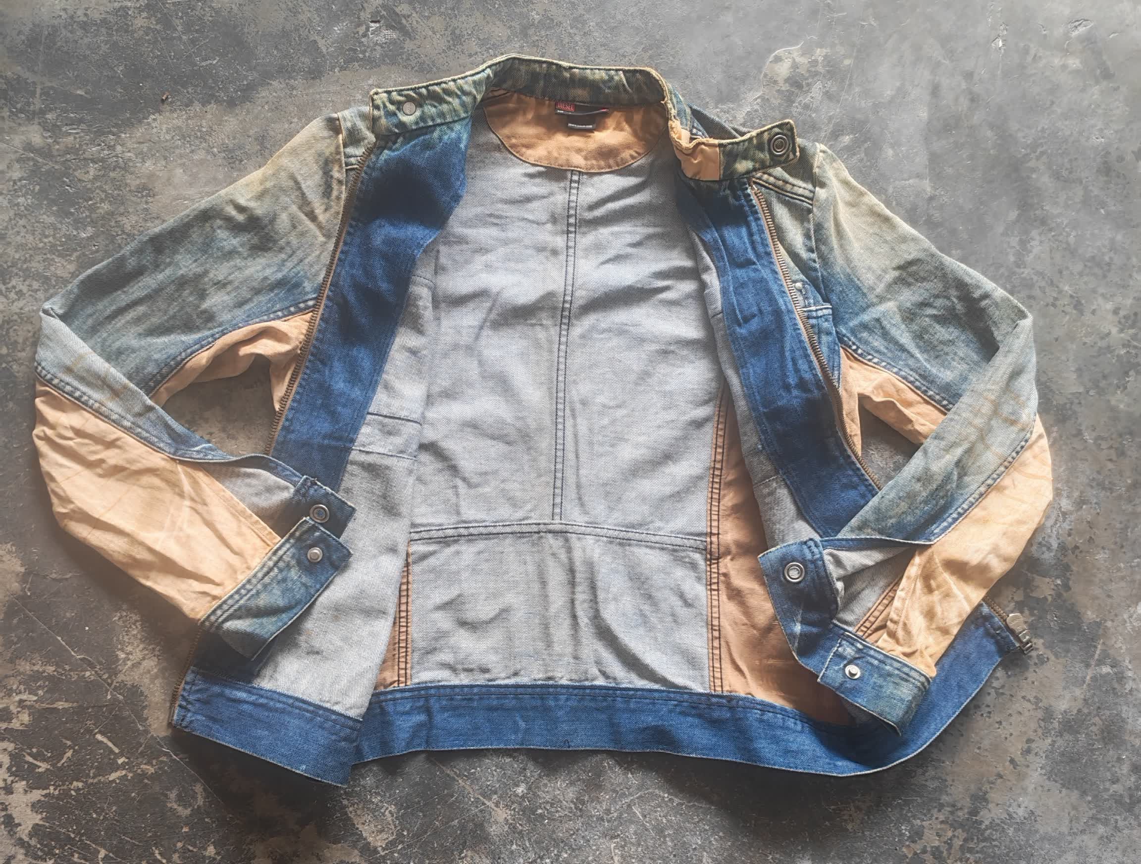 Diesel Diesel Made In Italy Denim Biker Jacket Vintage Y2K Size US S / EU 44-46 / 1 - 3 Thumbnail