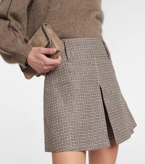 Brunello Cucinelli o1y0725 Mini Skirt in Multicolor Size 27" / US 4 / IT 40 - 2 Thumbnail